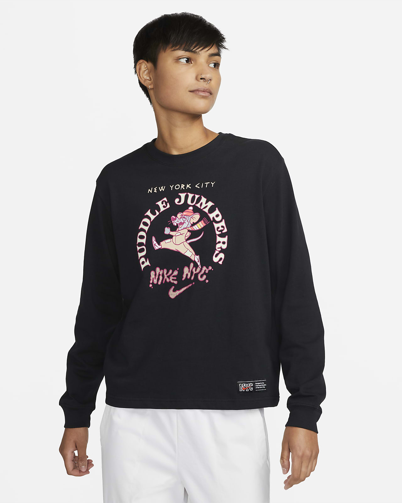Playera de manga larga para mujer Nike Sportswear NYC. Nike.com
