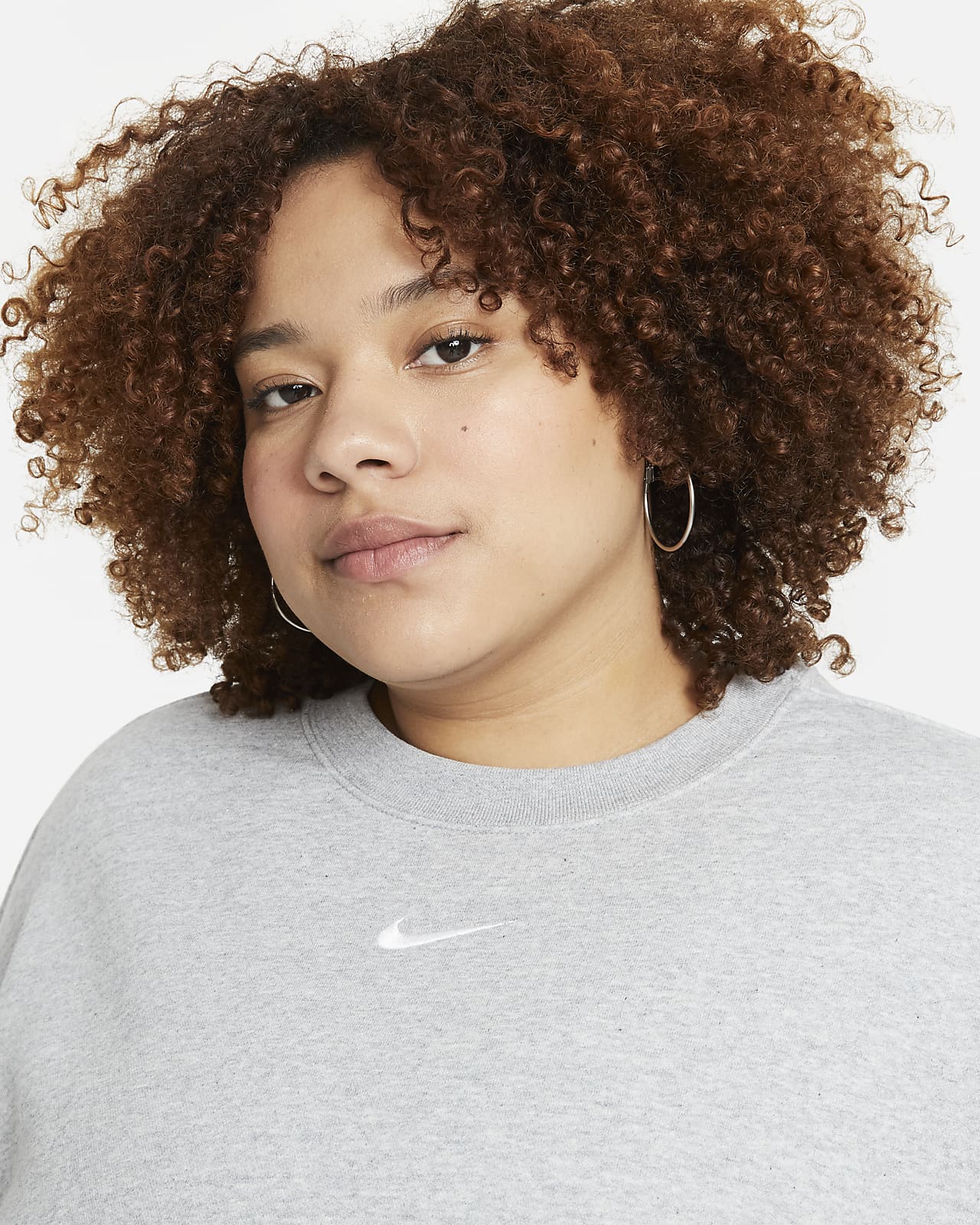 Nike Sportswear Collection Essentials Sudadera de tejido Fleece oversize  (Talla grande) - Mujer. Nike ES