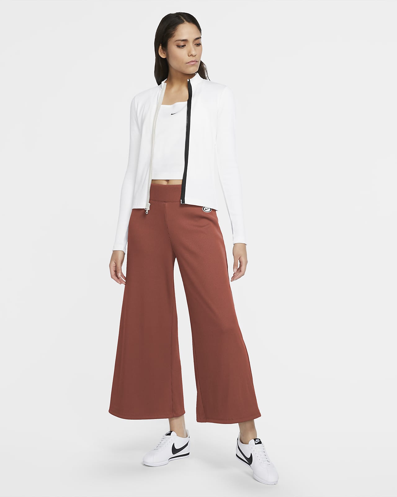 nike womens wide leg trousers