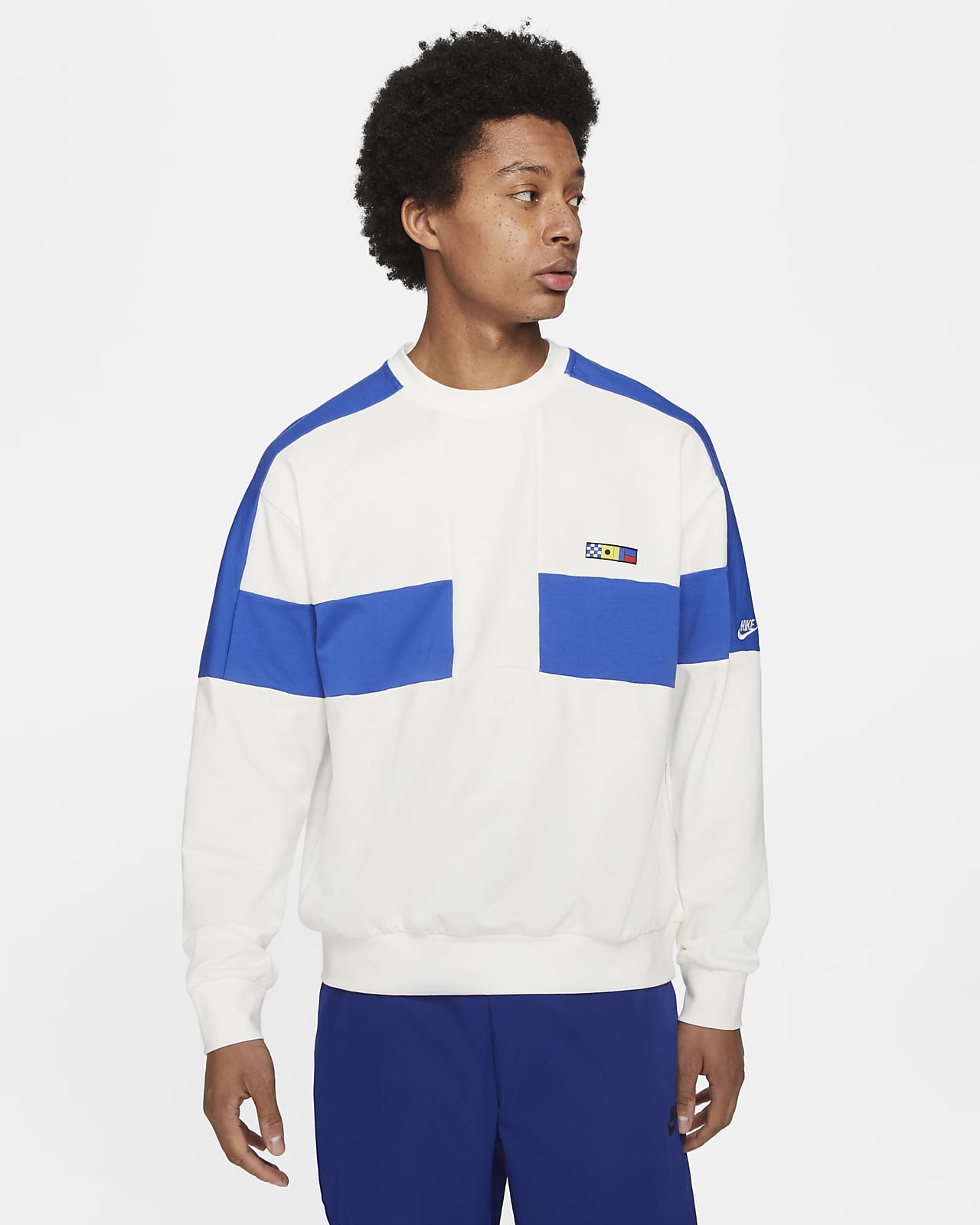 men's french terry crew nike sportswear