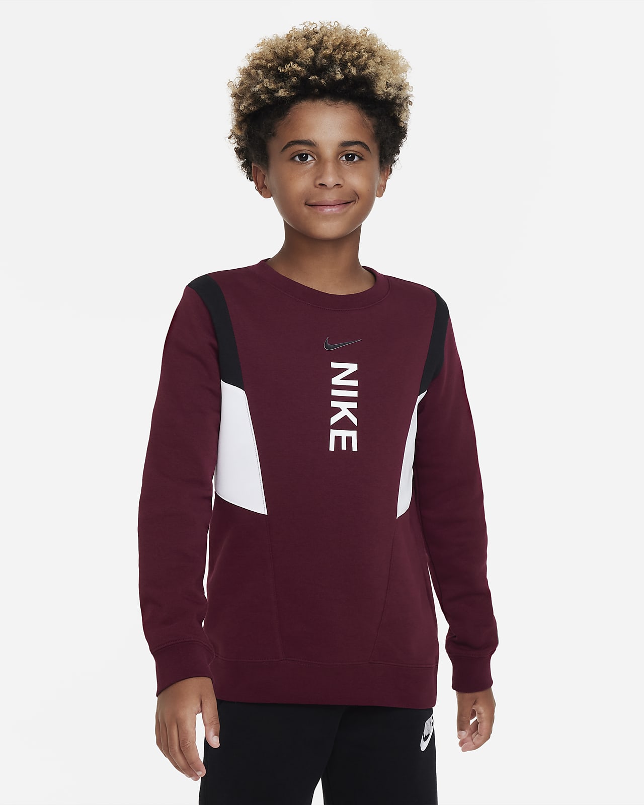 Nike Sportswear Hybrid Older Kids' (Boys') Fleece Sweatshirt