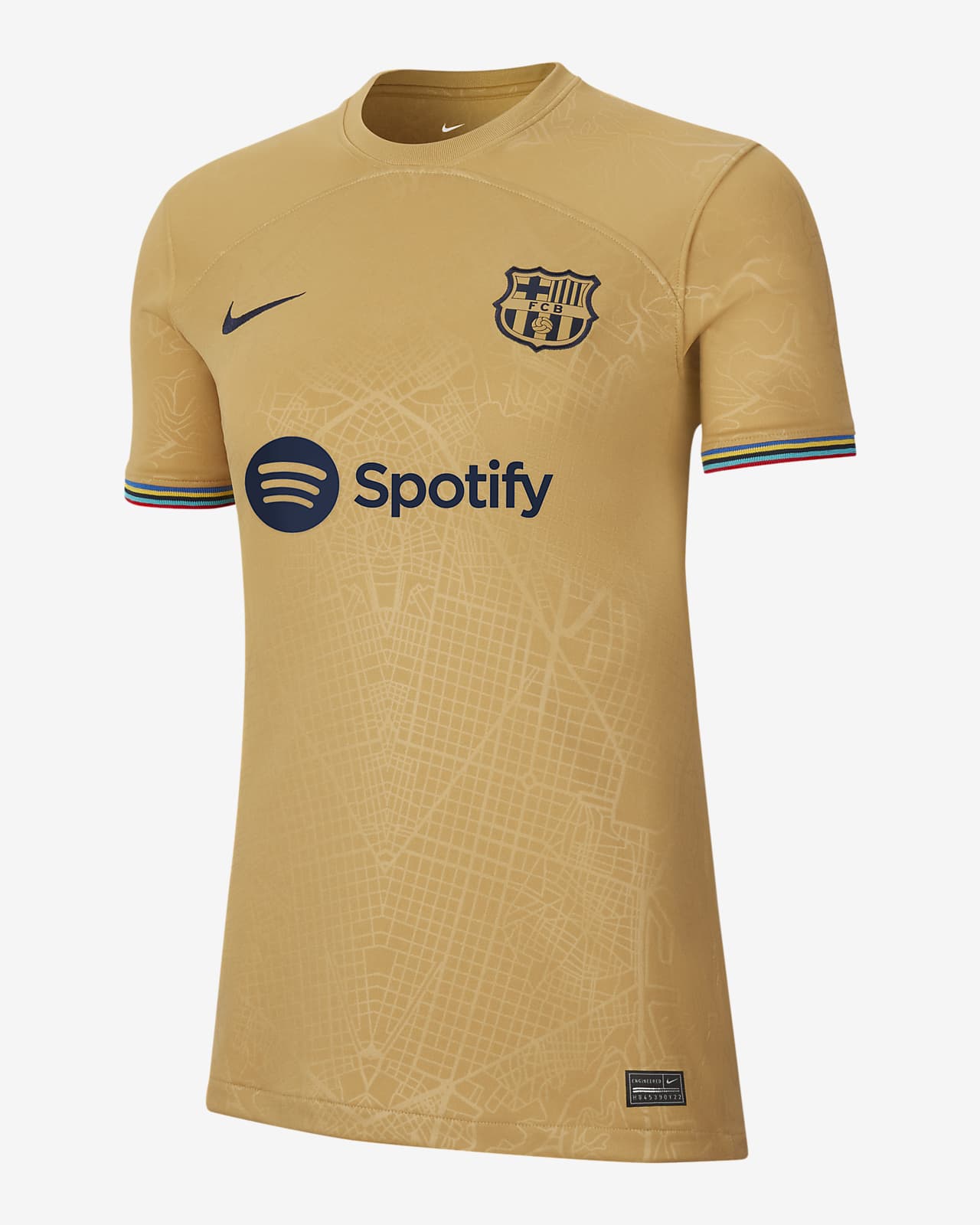 Camisola de futebol Nike Dri-FIT do equipamento alternativo Stadium FC Barcelona 2022/23 para mulher