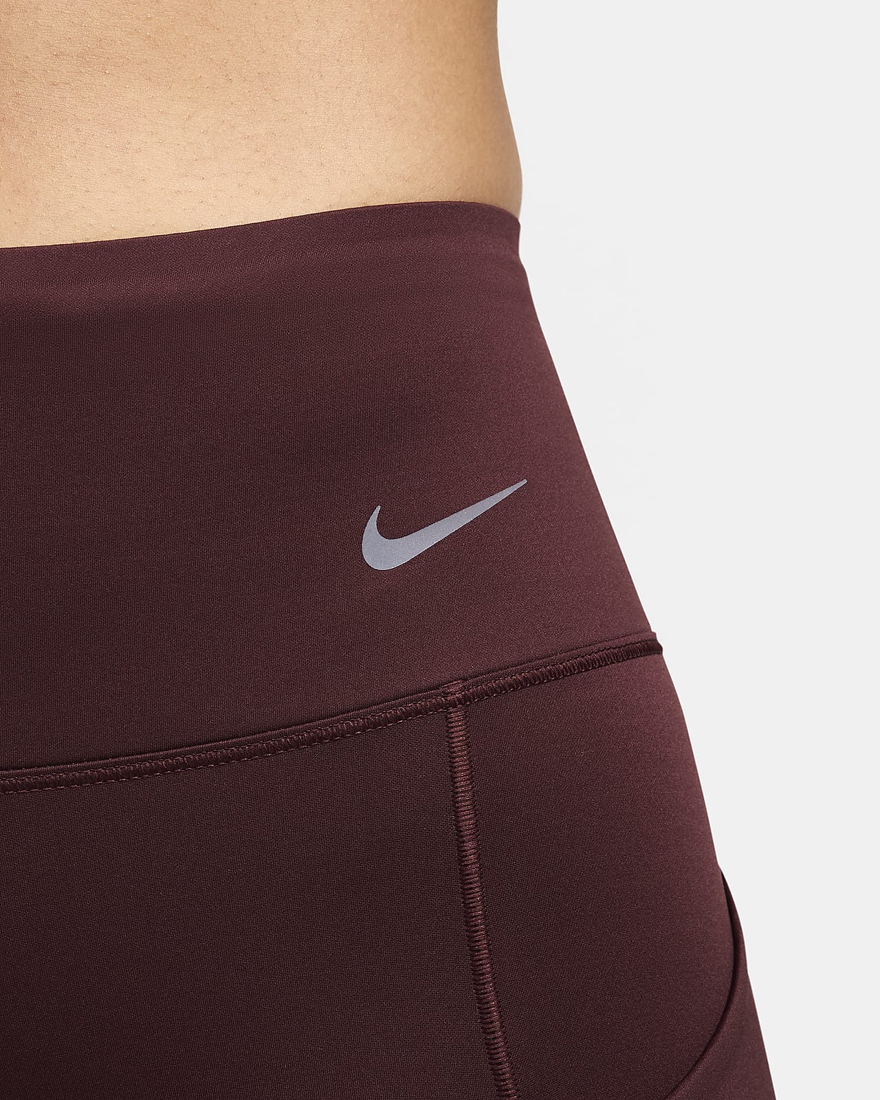 Nike Go Lange legging met halfhoge taille, complete ondersteuning en zakken  voor dames