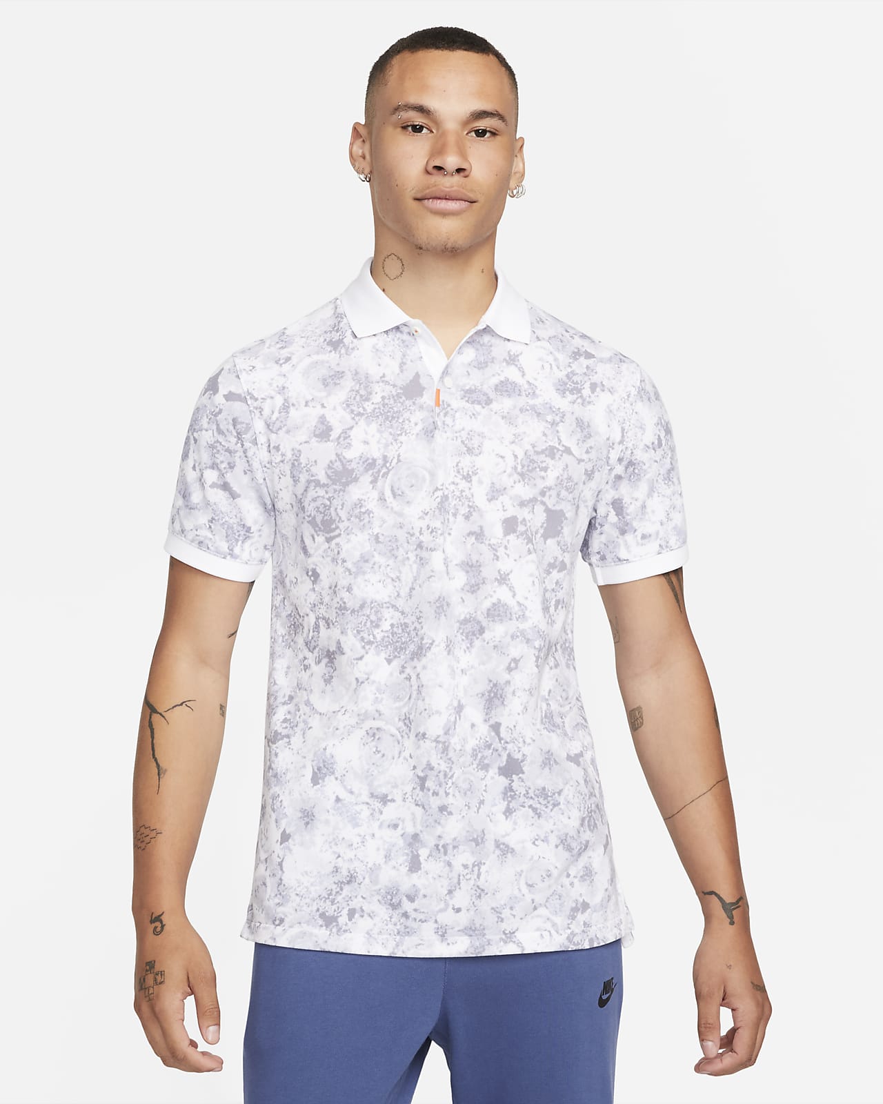 The Nike Polo Men's Printed Slim-Fit Polo