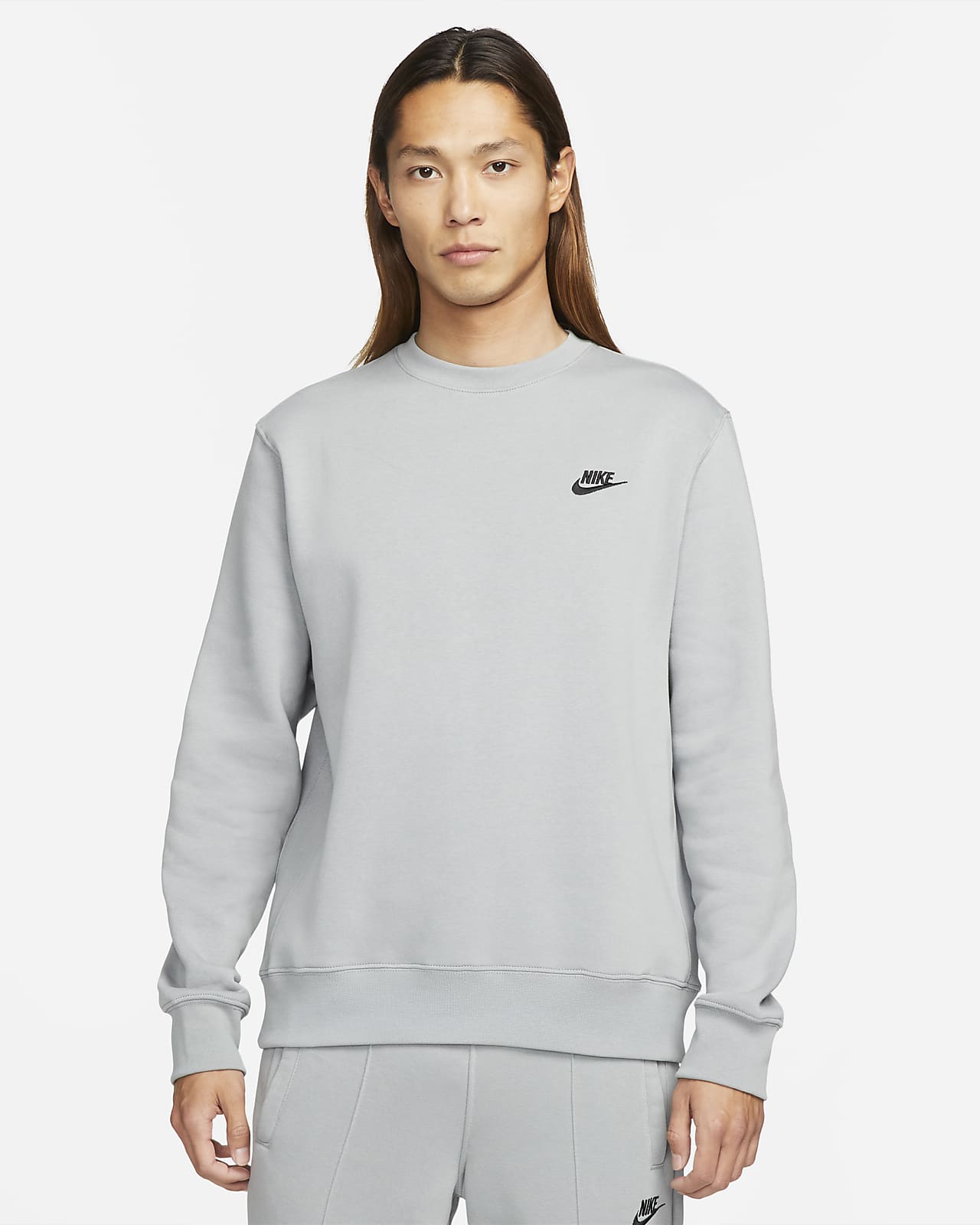 nike club grey sweatshirt