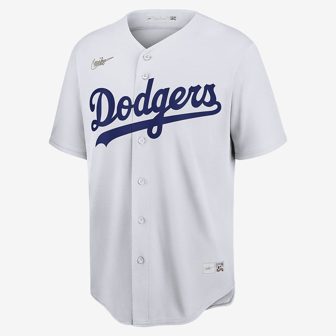 Men's Brooklyn Dodgers Jackie Robinson Mitchell & Ness Cream 1955  Cooperstown Collection Authentic Jersey