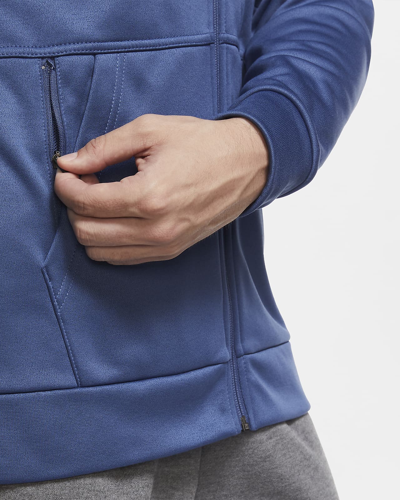 nike zip pocket hoodie