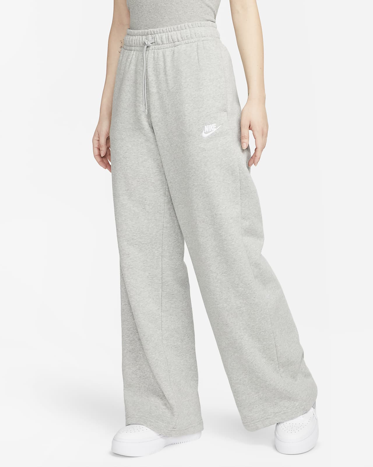 Pantaloni tuta a gamba larga e vita media Nike Sportswear Fleece – Donna. Nike IT