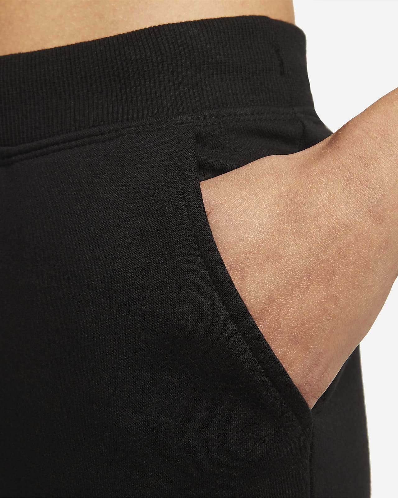 Nike Yoga Luxe 7/8 Fleece Jogger Pants 'Black/Iron Grey' - DN0936-010