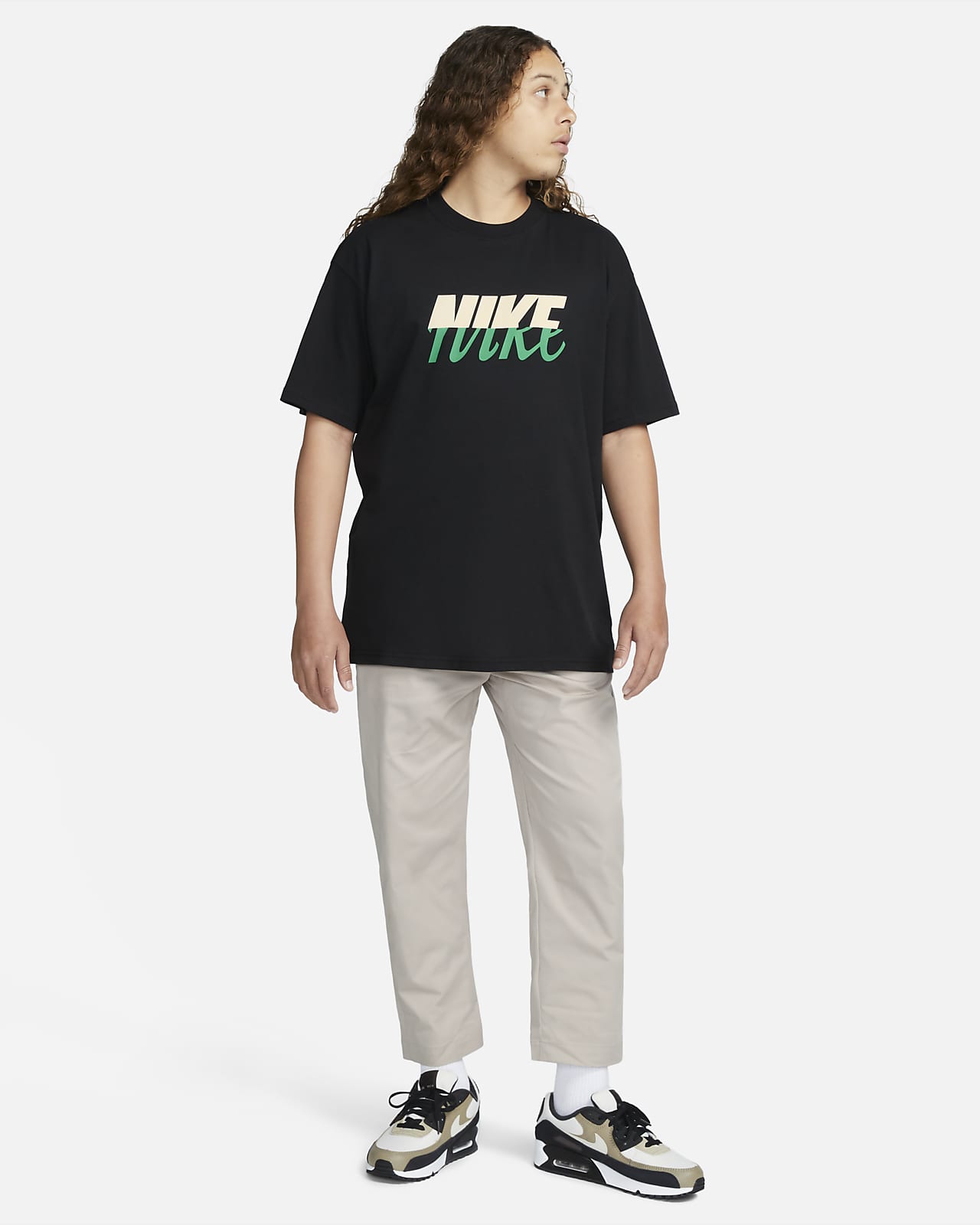 Nike Sport & Sanctuary Max90 t-shirt in navy