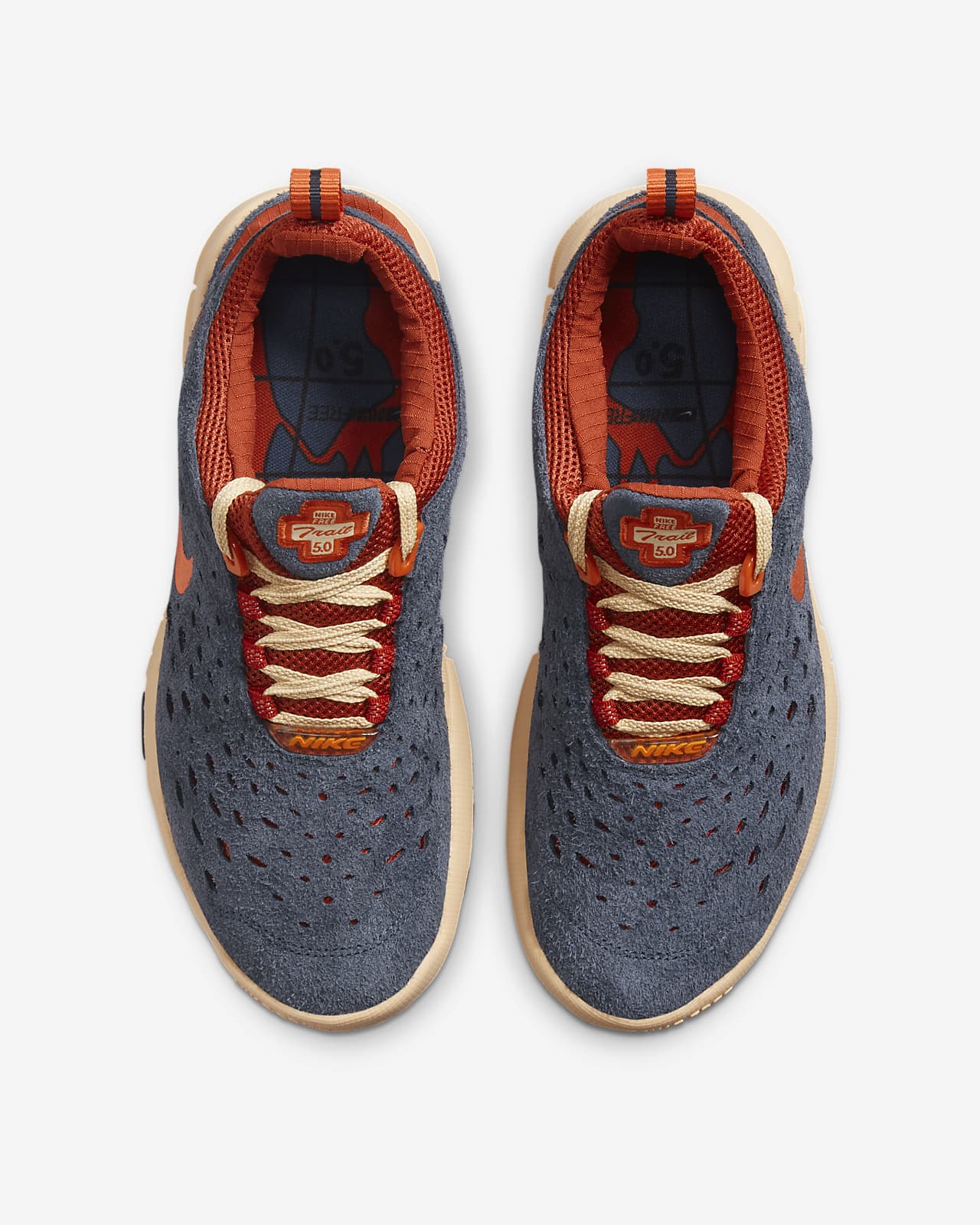 nike free run grey orange
