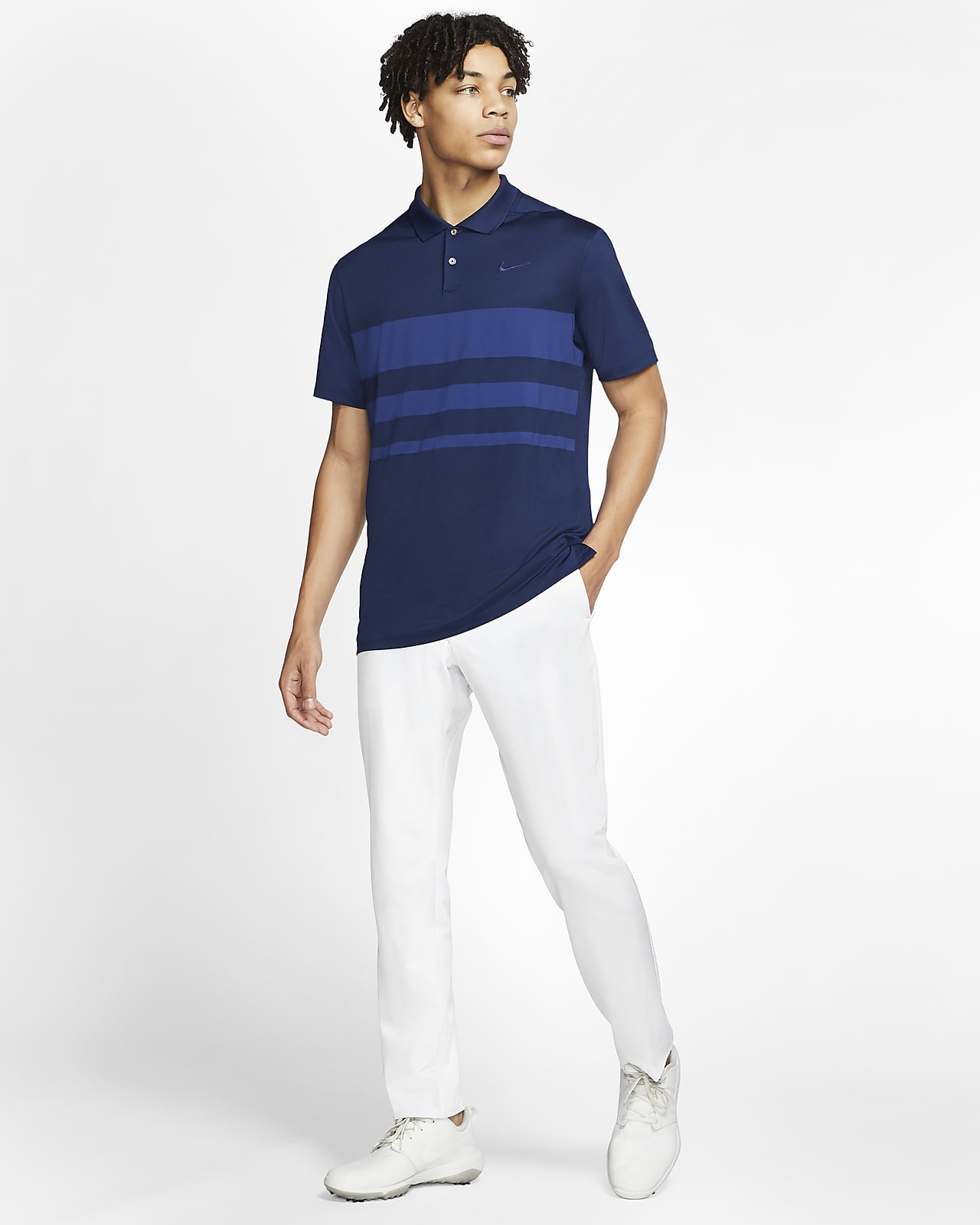 nike men's vapor stripe golf polo