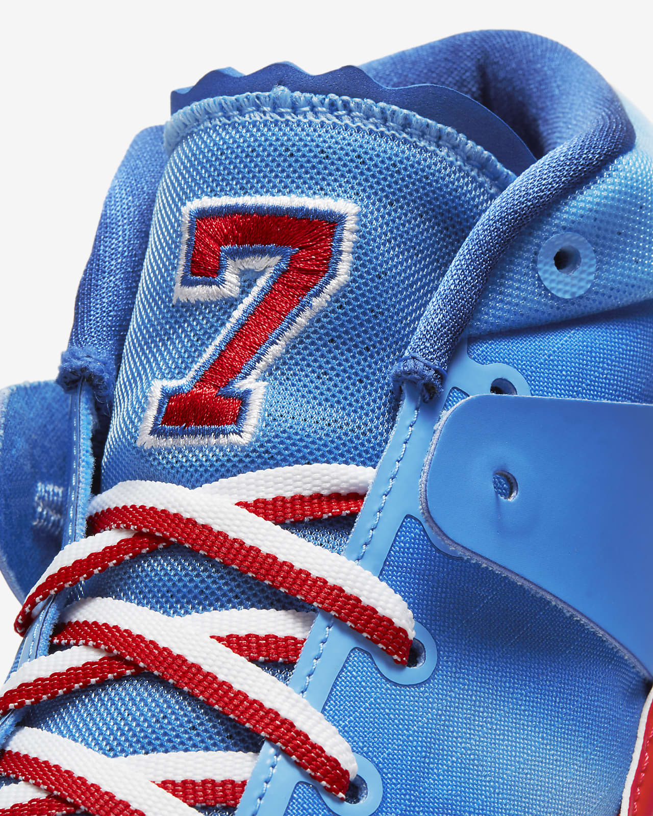 blue and white basketball shoes nike