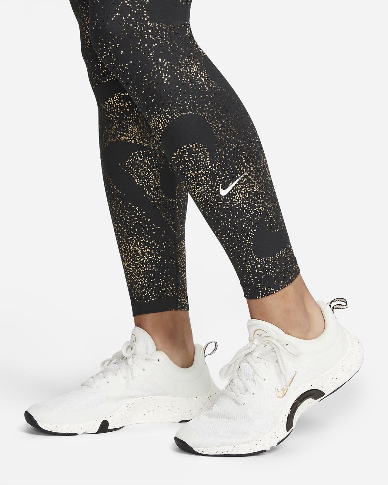 Nike Nike One-Women's Mid-Rise Printed Leggings Női nadrág - SM-DQ6308-010  - Női cipő webáruház