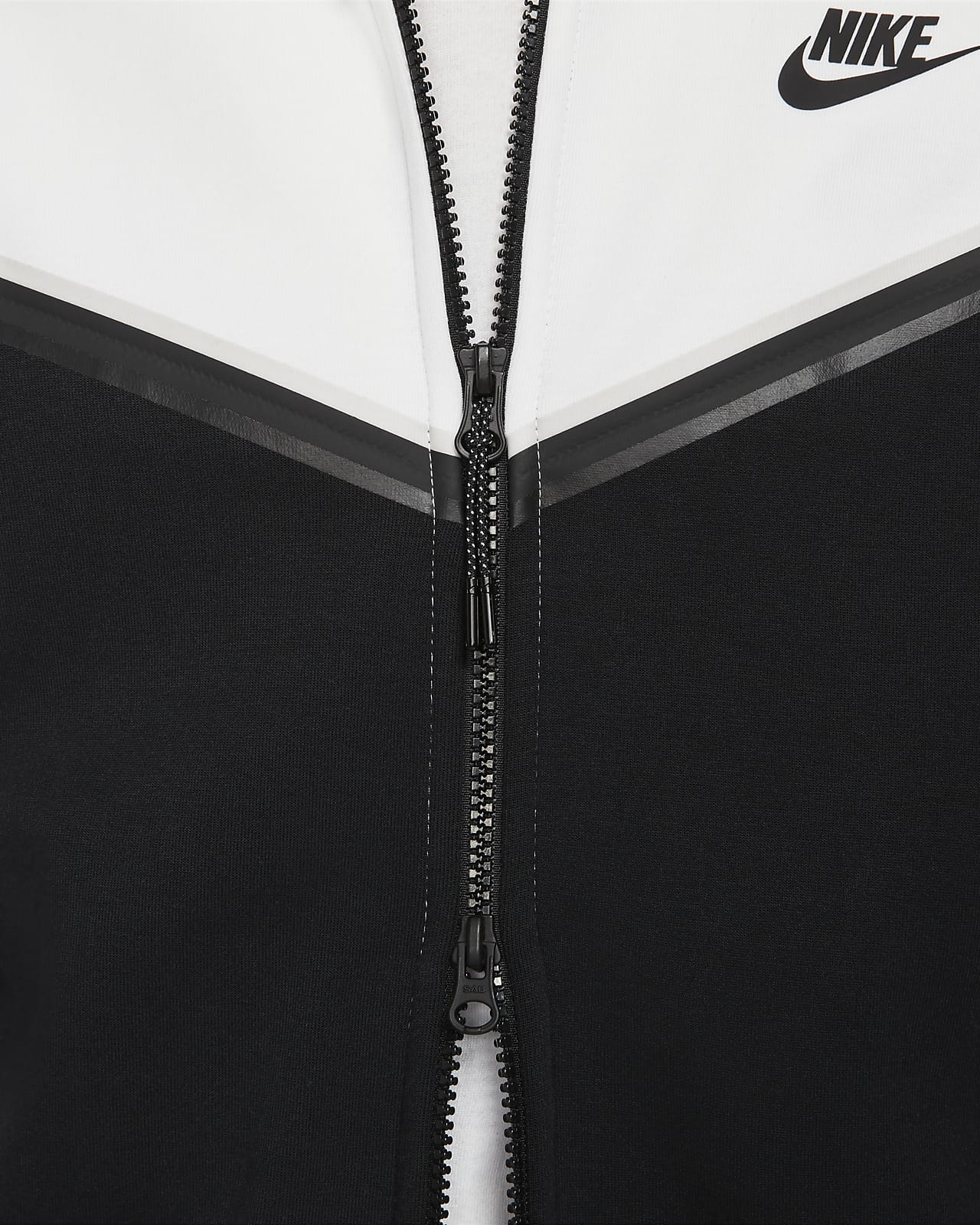 black and white tech fleece