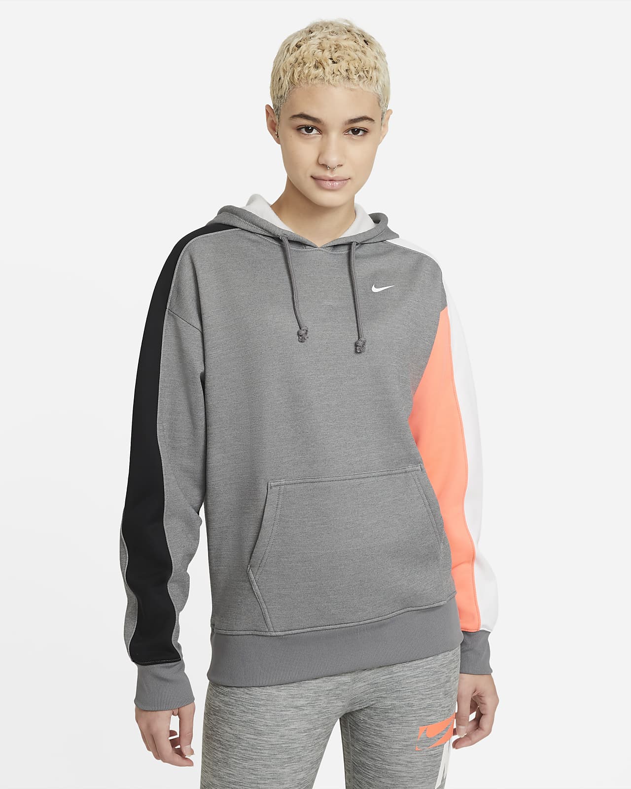 nike block logo hoodie