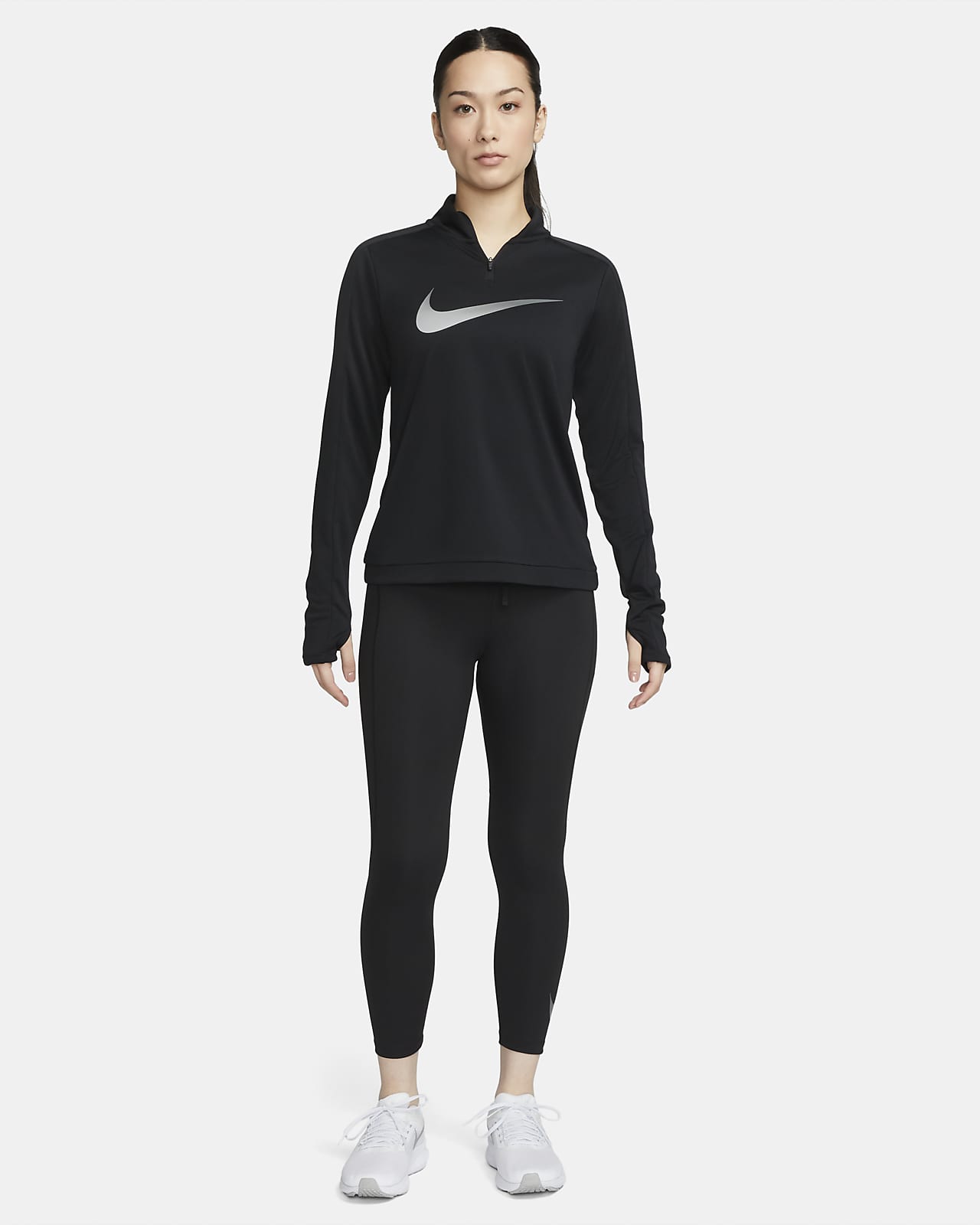 Nike Dri-FIT Swoosh Women's 1/4-Zip Long-Sleeve Running Mid Layer. Nike ID