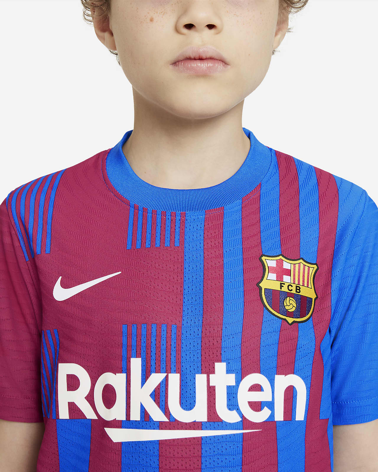 Viaje Mediador Aventurero Primera equipación Match FC Barcelona 2021/22 Camiseta de fútbol Nike  Dri-FIT ADV - Niño/a. Nike ES