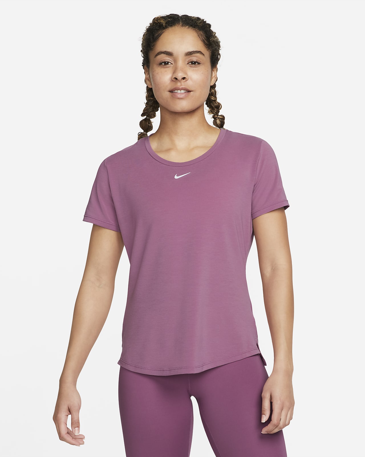 Nike Dri-FIT UV One Luxe Women's Standard Fit Short-Sleeve Top. Nike GB