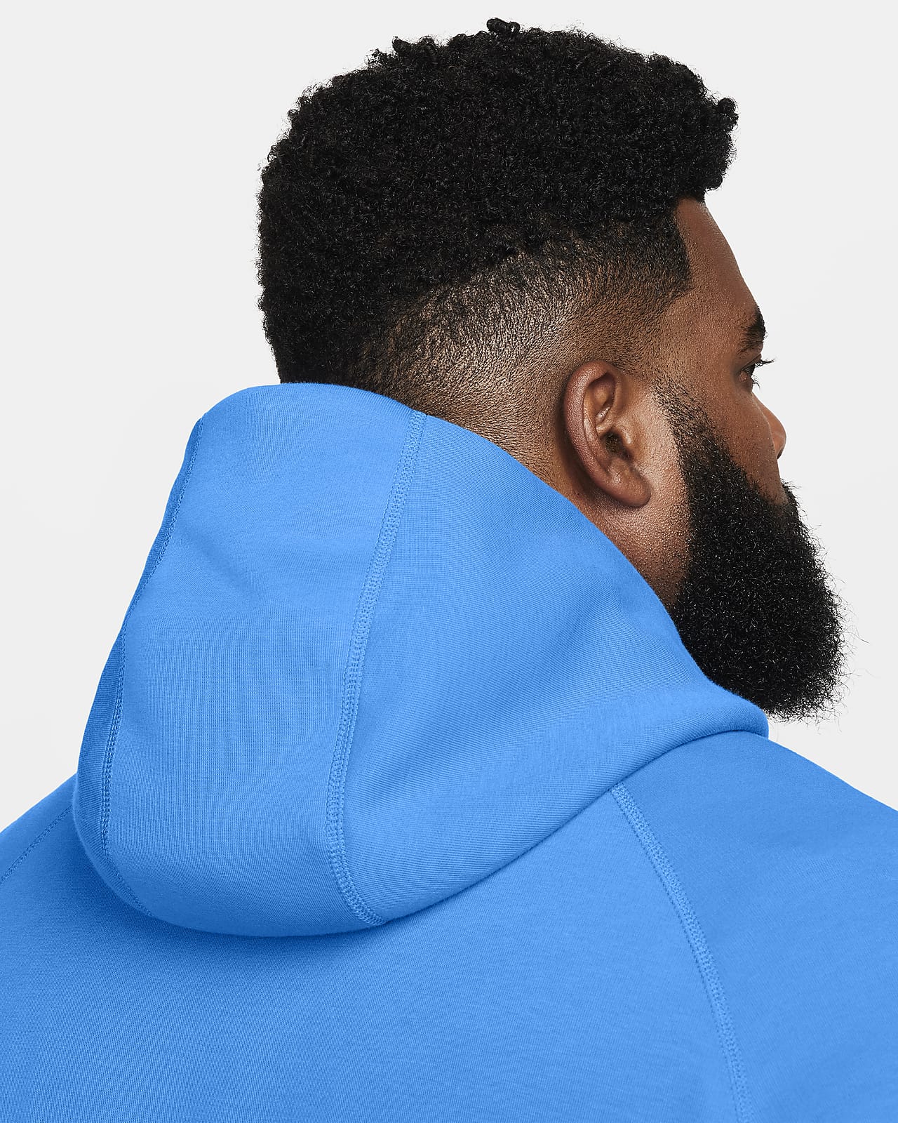 Sweatshirt Nike Tech Fleece Windrunner White-Blue 110 - Fútbol Emotion