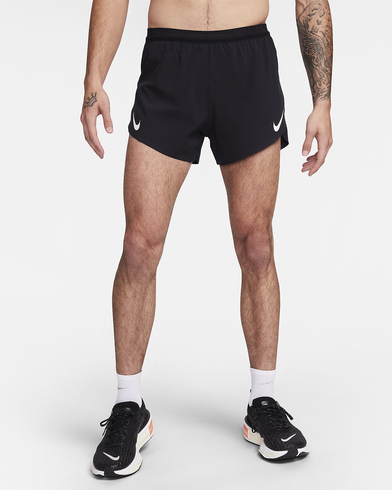 NIKE Nike AeroSwift Men's 4 Running Shorts, Black Men's Athletic Shorts