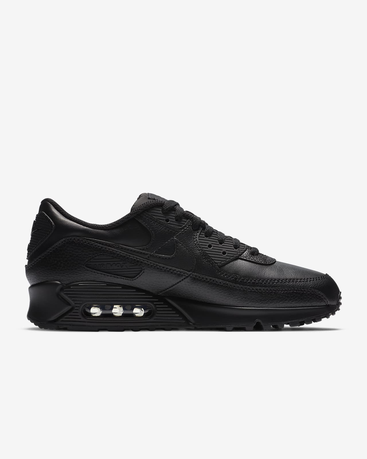 all leather black nike shoes