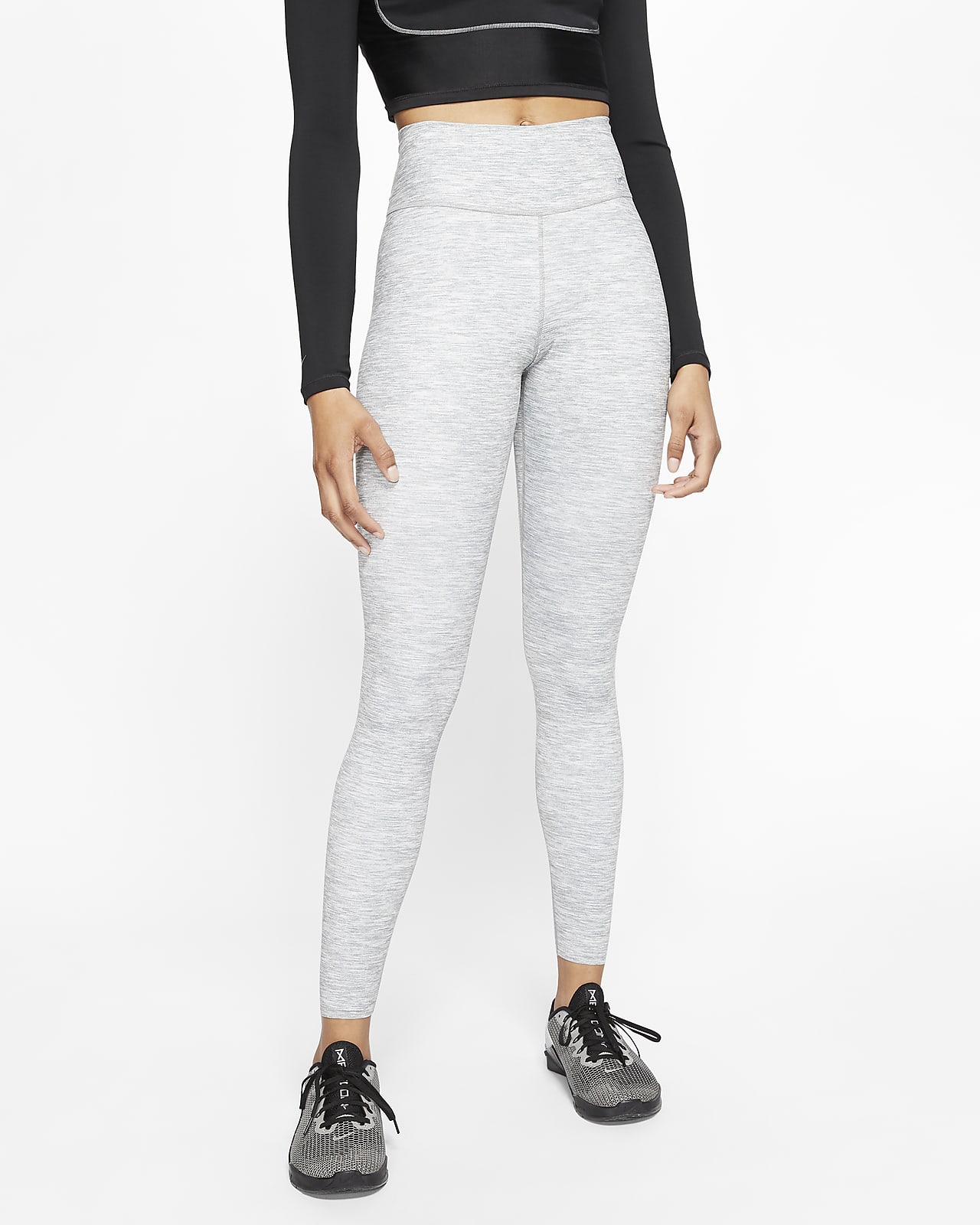 Nike One Luxe Women's Heathered Mid-Rise Leggings. Nike.com