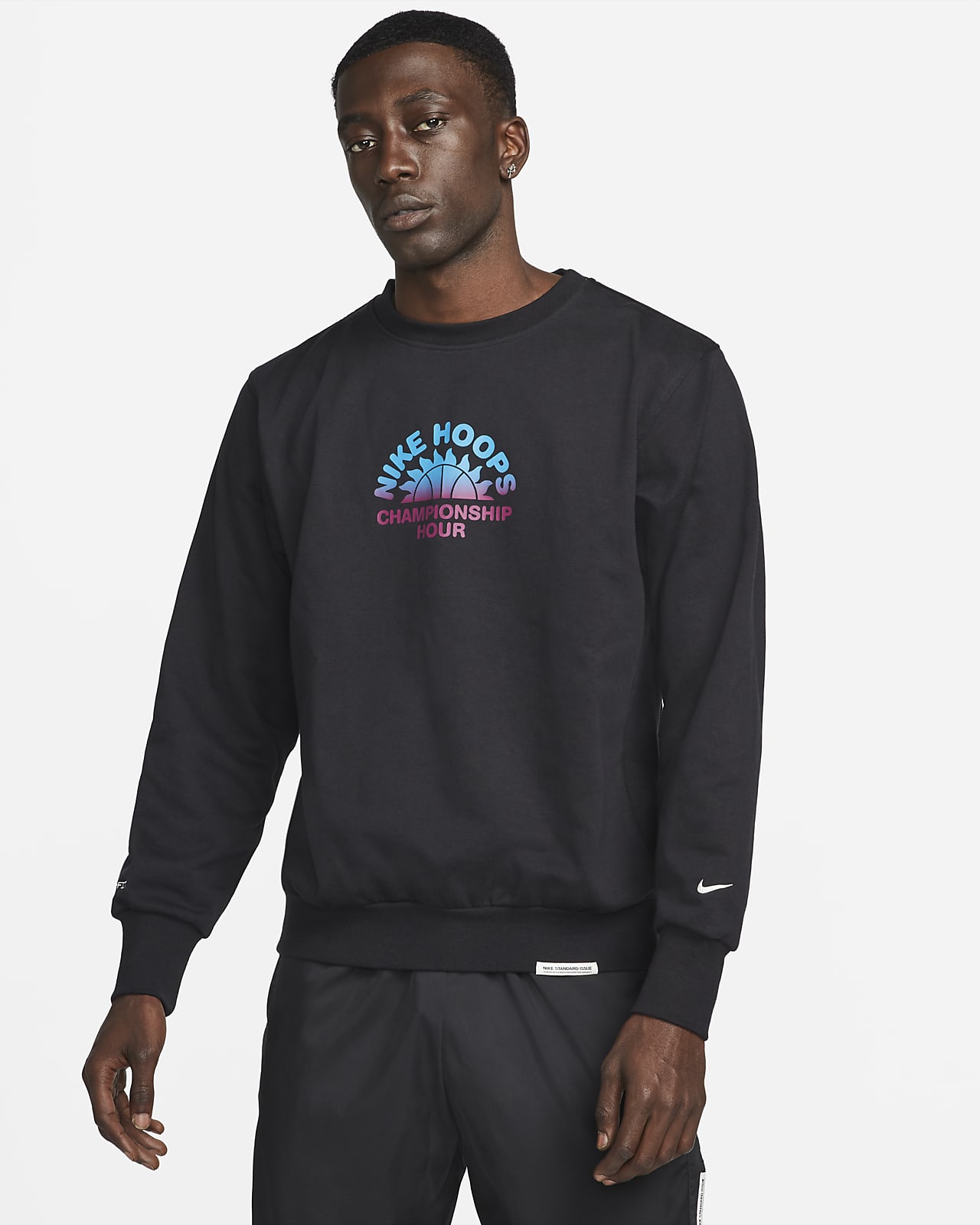 Nike Standard Issue Men's Basketball Crew Sweatshirt. Nike AE