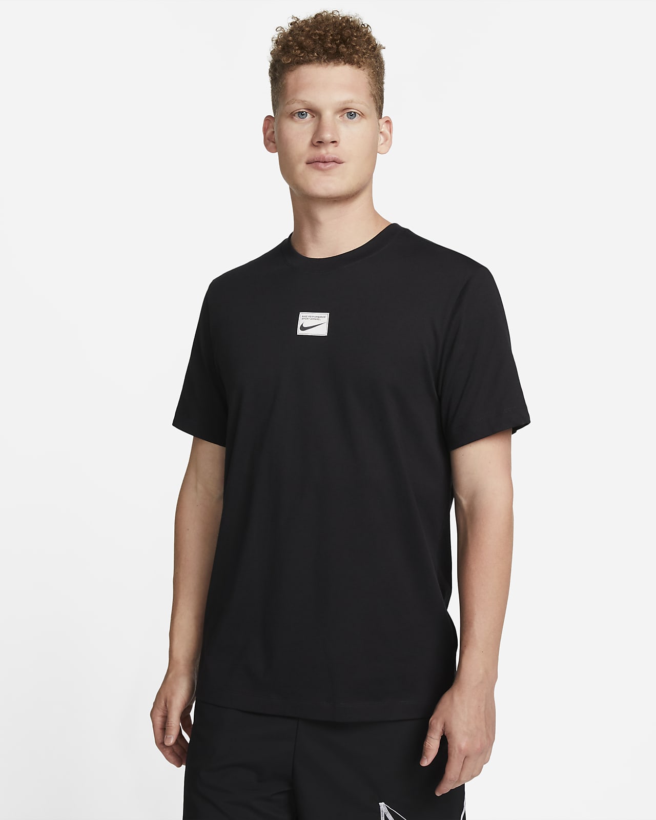 Buy Nike Men's Dri-FIT Yoga T-Shirt Black in KSA -SSS