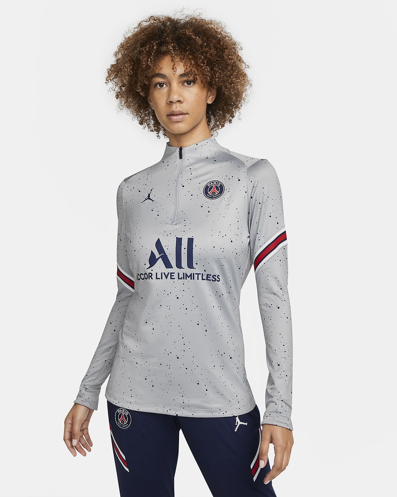 Paris Saint-Germain Strike Fourth Women's Nike Dri-FIT Soccer Top.