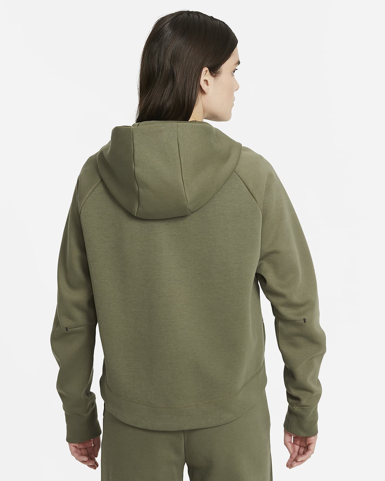 women's fleece hoodie nike sportswear oatmeal