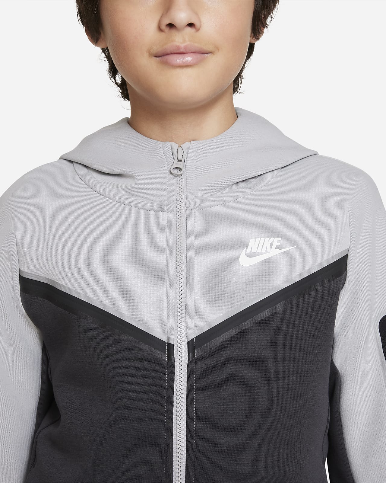 Nike Sportswear Tech Fleece Older Kids' (Boys') Full-Zip Hoodie. Nike AE