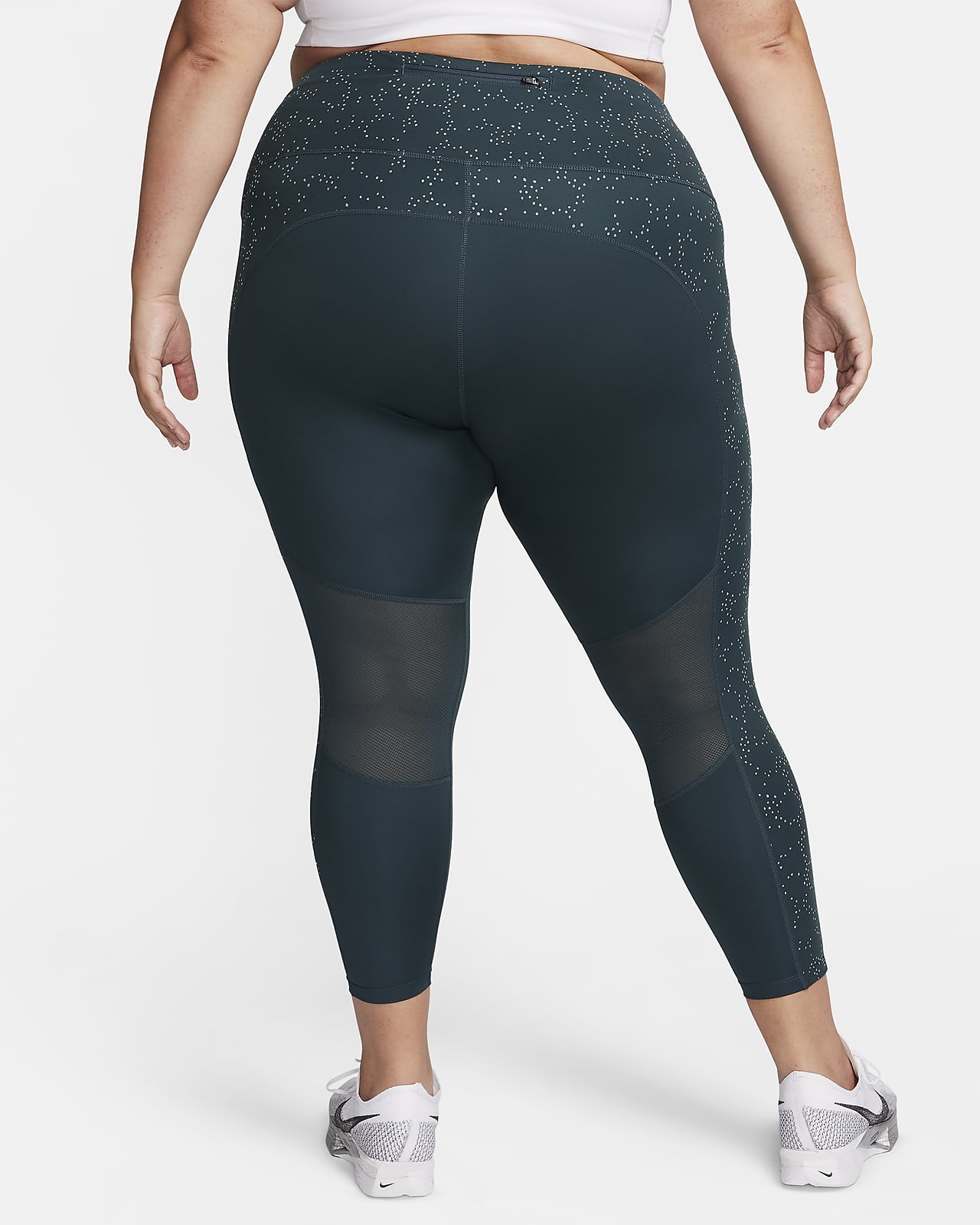 Nike Fast Women's Mid-Rise 7/8 Printed Leggings with Pockets (Plus Size).