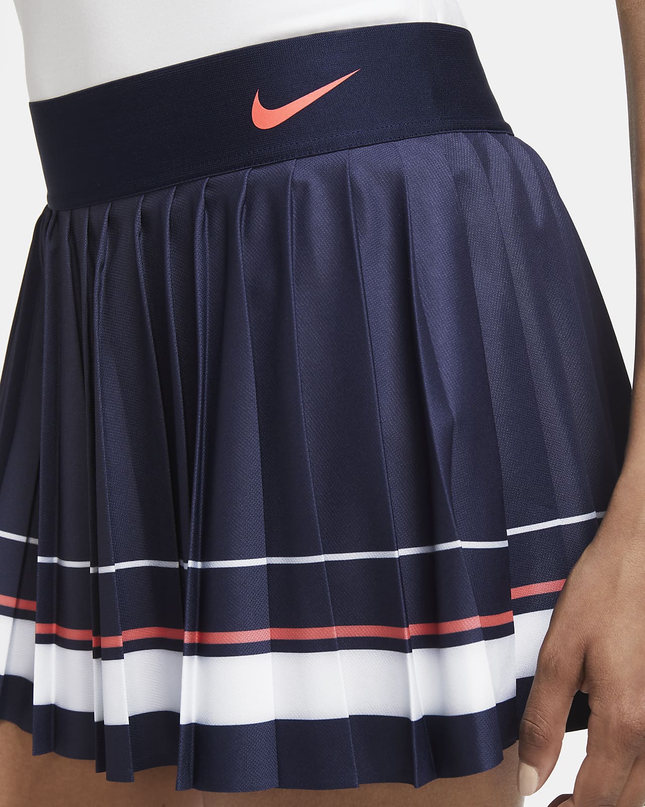 nike striped tennis skirt