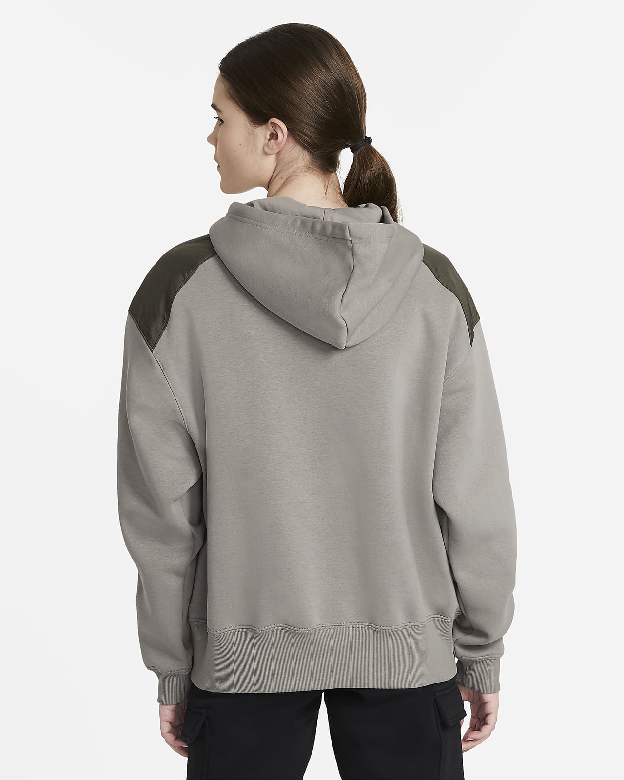 sweat à capuche en tissu fleece pour femme