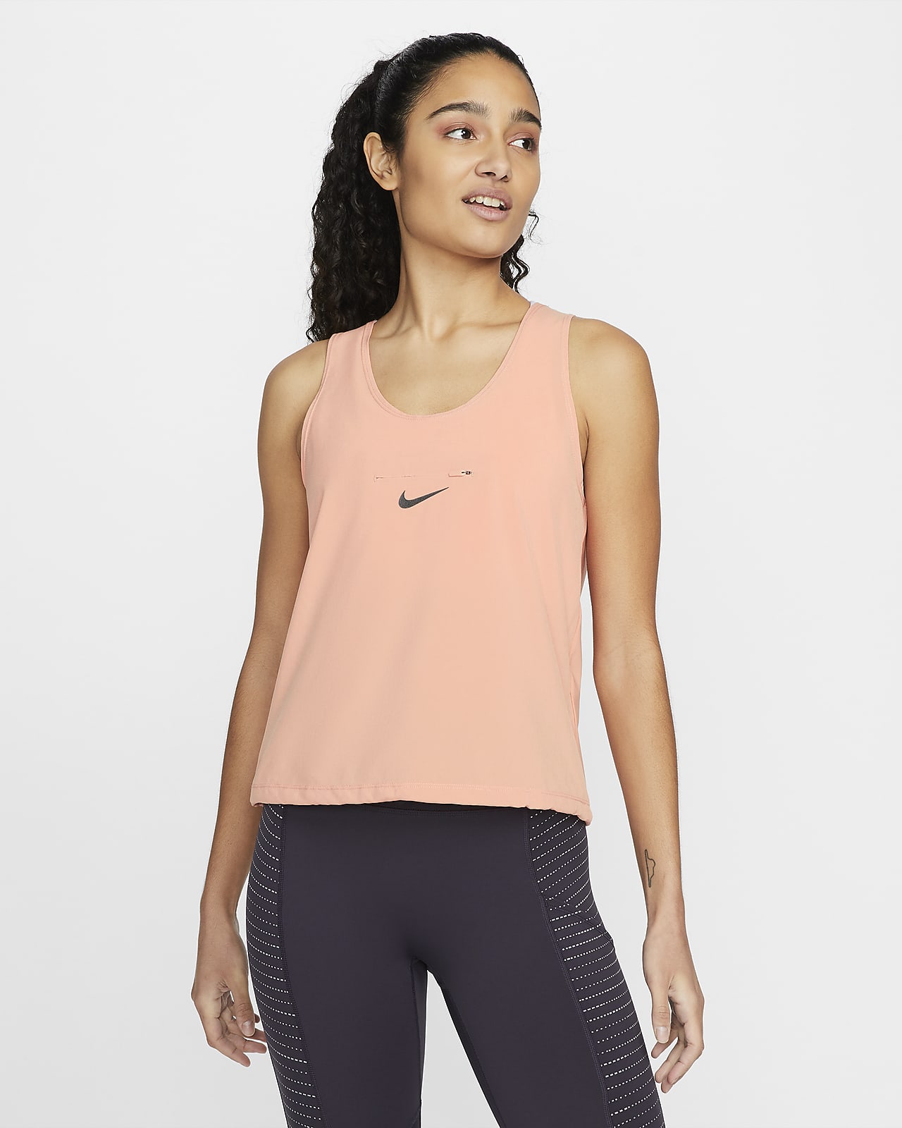 Γυναικείο φανελάκι για τρέξιμο με μετατρέψιμη σχεδίαση Nike Dri-FIT Run Division