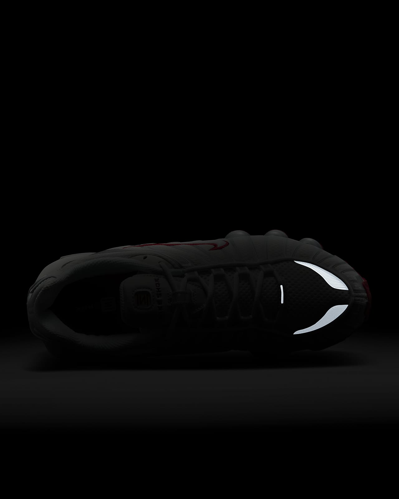 Nike shox black red sale