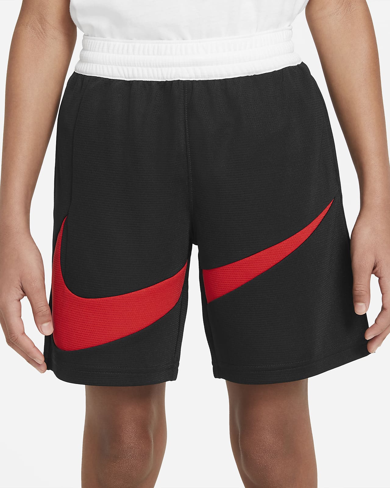 boys red basketball shorts