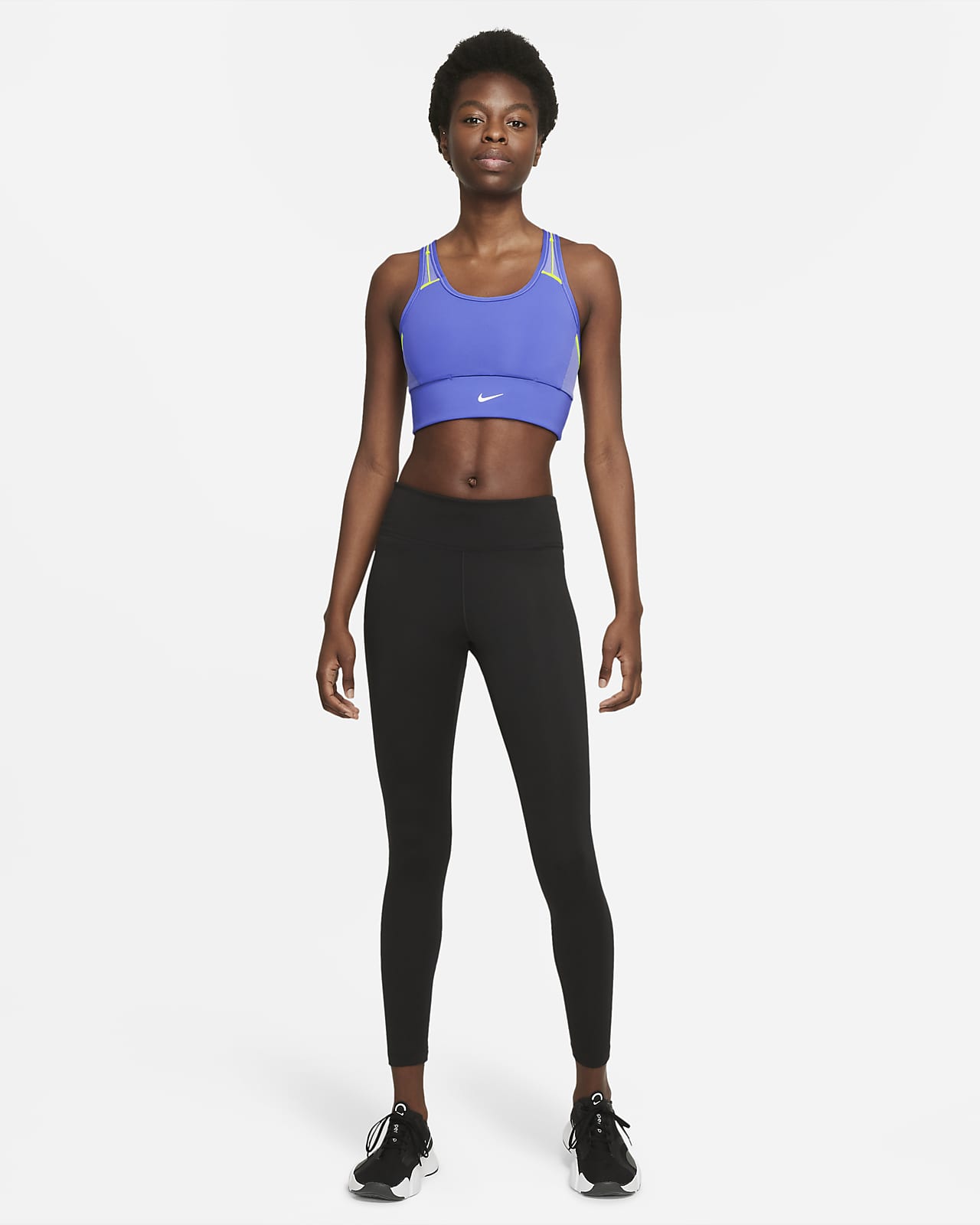 Bra deportivo Nike Swoosh Icon Clash de sujeción media con bolsillo con  almohadilla de una sola pieza para mujer. Nike.com