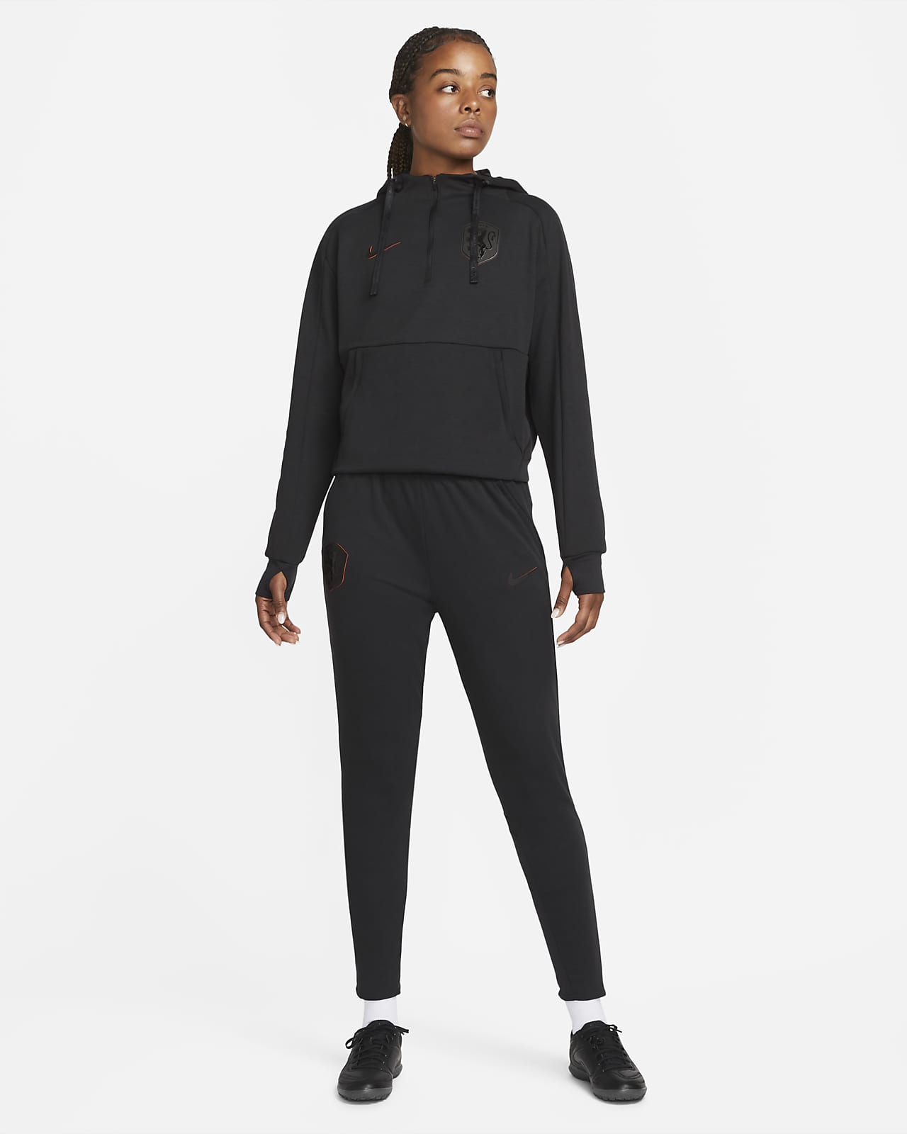 Hazlo pesado paño probabilidad Países Bajos Sudadera con capucha y media cremallera de fútbol Nike - Mujer.  Nike ES