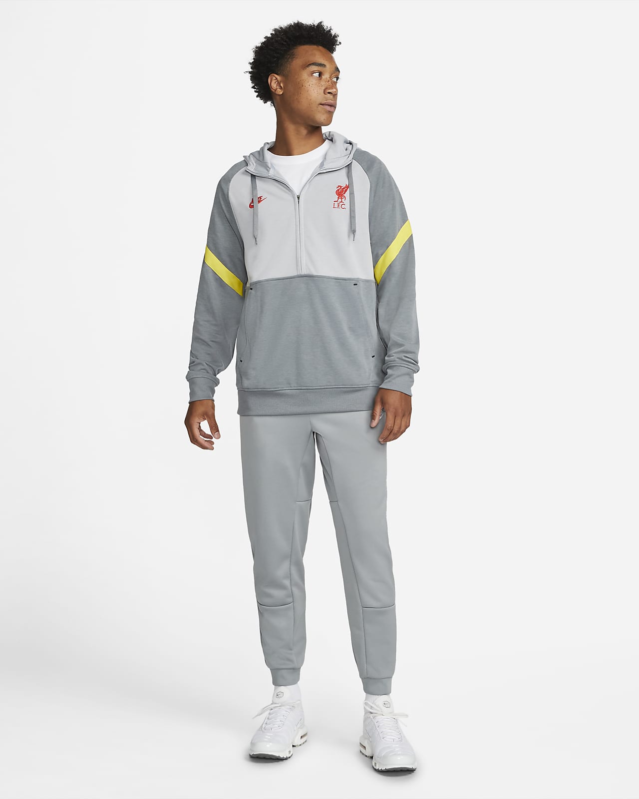 Liverpool FC Sudadera con capucha de tejido Fleece y media cremallera -  Hombre. Nike ES