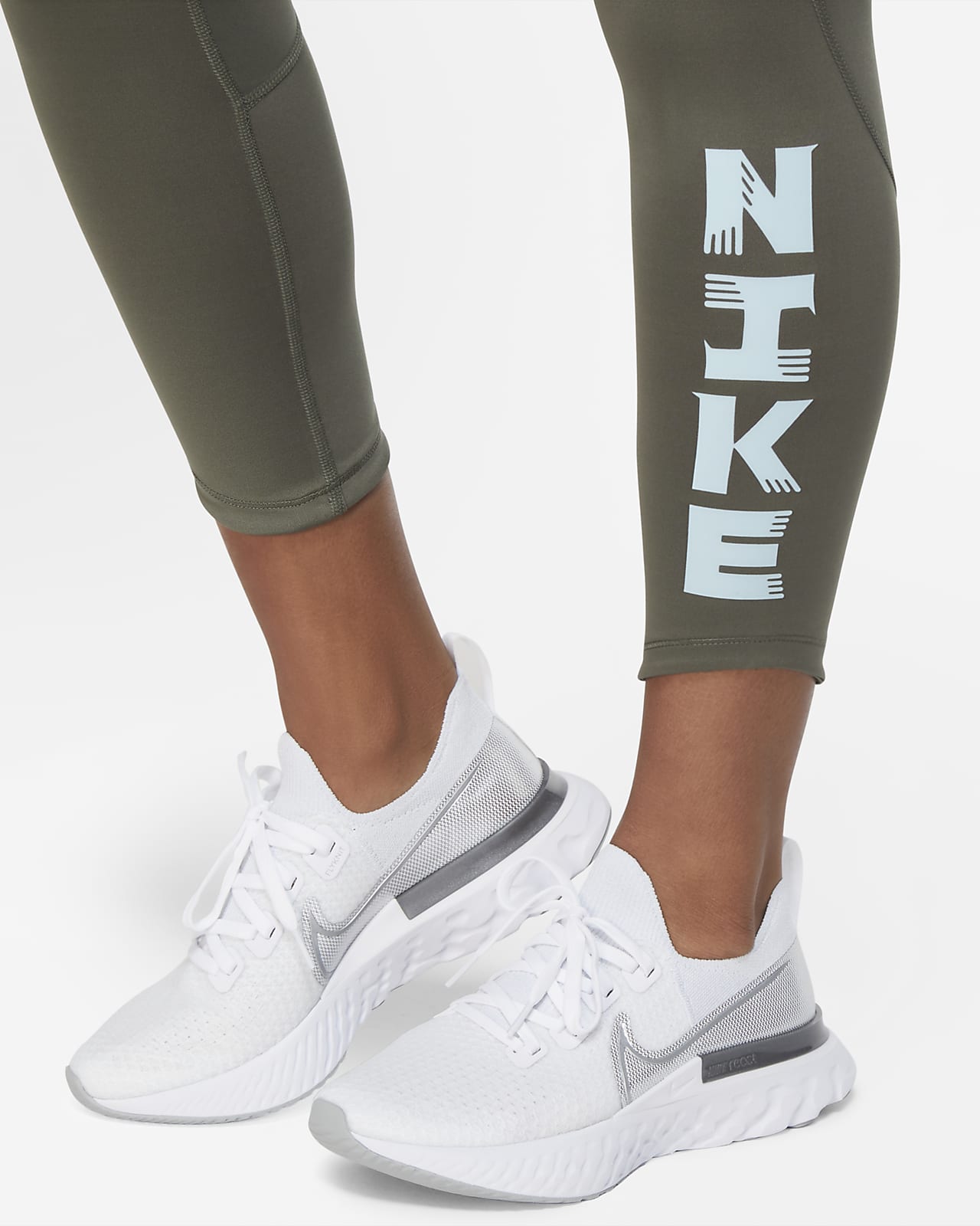 Nike Power Icon Clash Womens Running Speed Tights DD2287-500 Light  Blue-Size XL