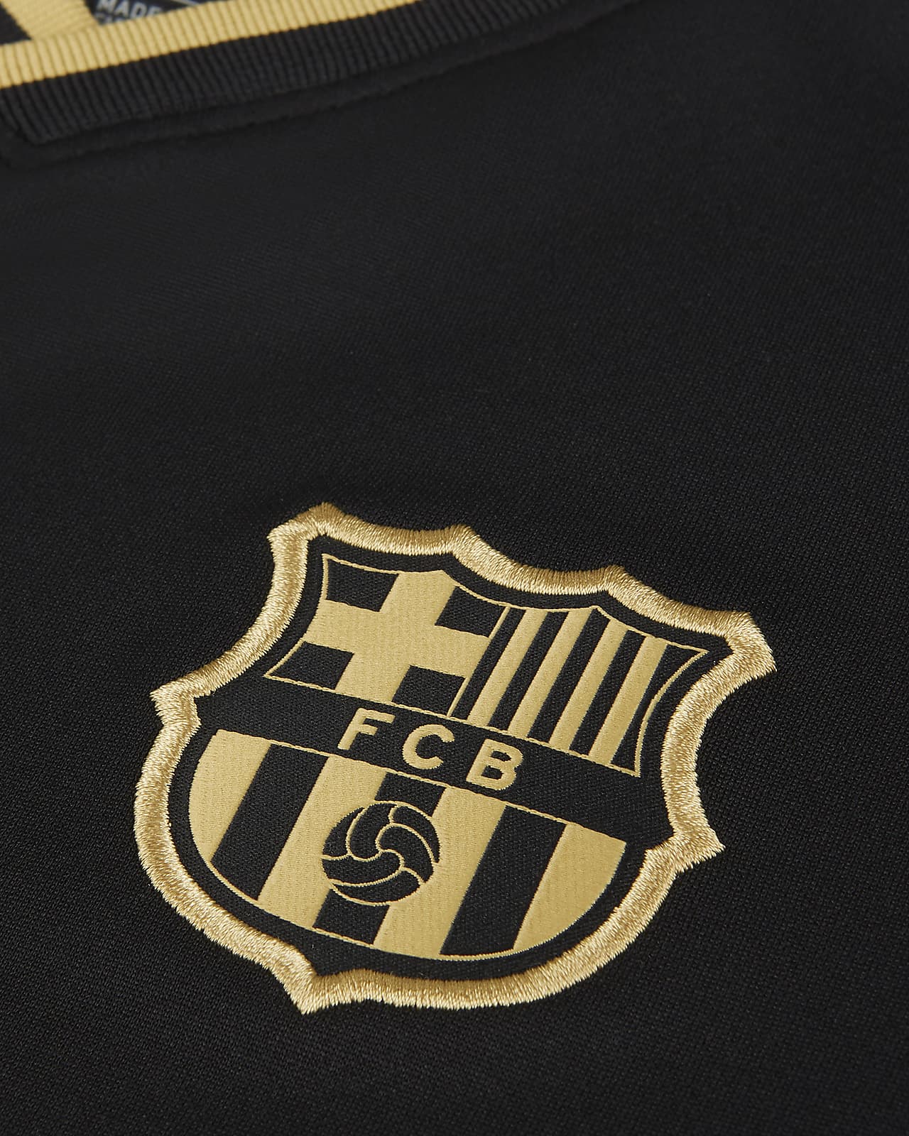 black and gold barca jersey