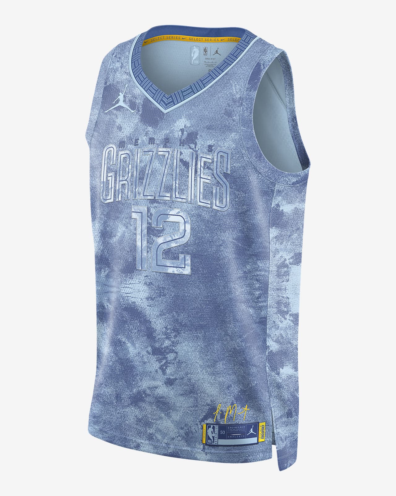 Ja Morant Memphis Grizzlies 2023 Select Series Nike Men's Dri-Fit NBA Swingman Jersey in Blue, Size: Xs | FD4101-428