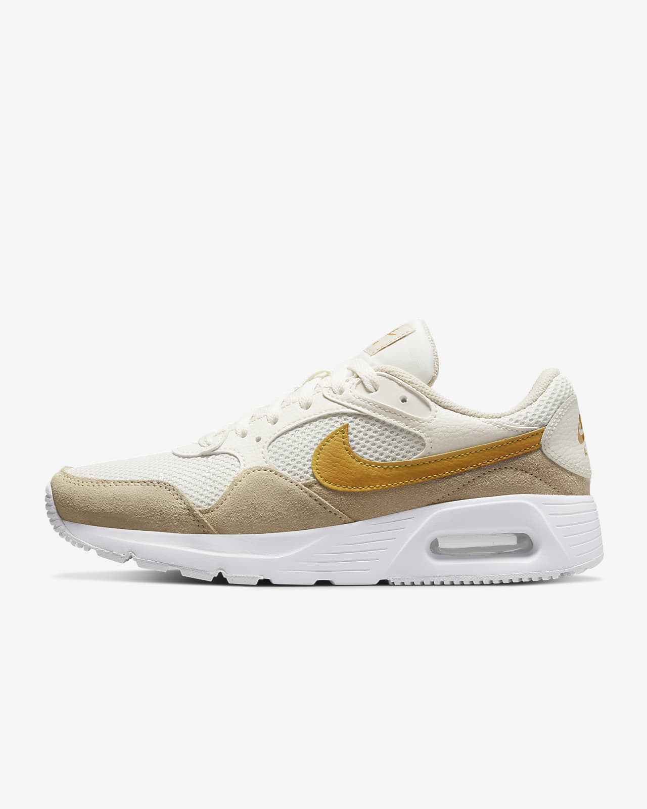 white and gold air max womens