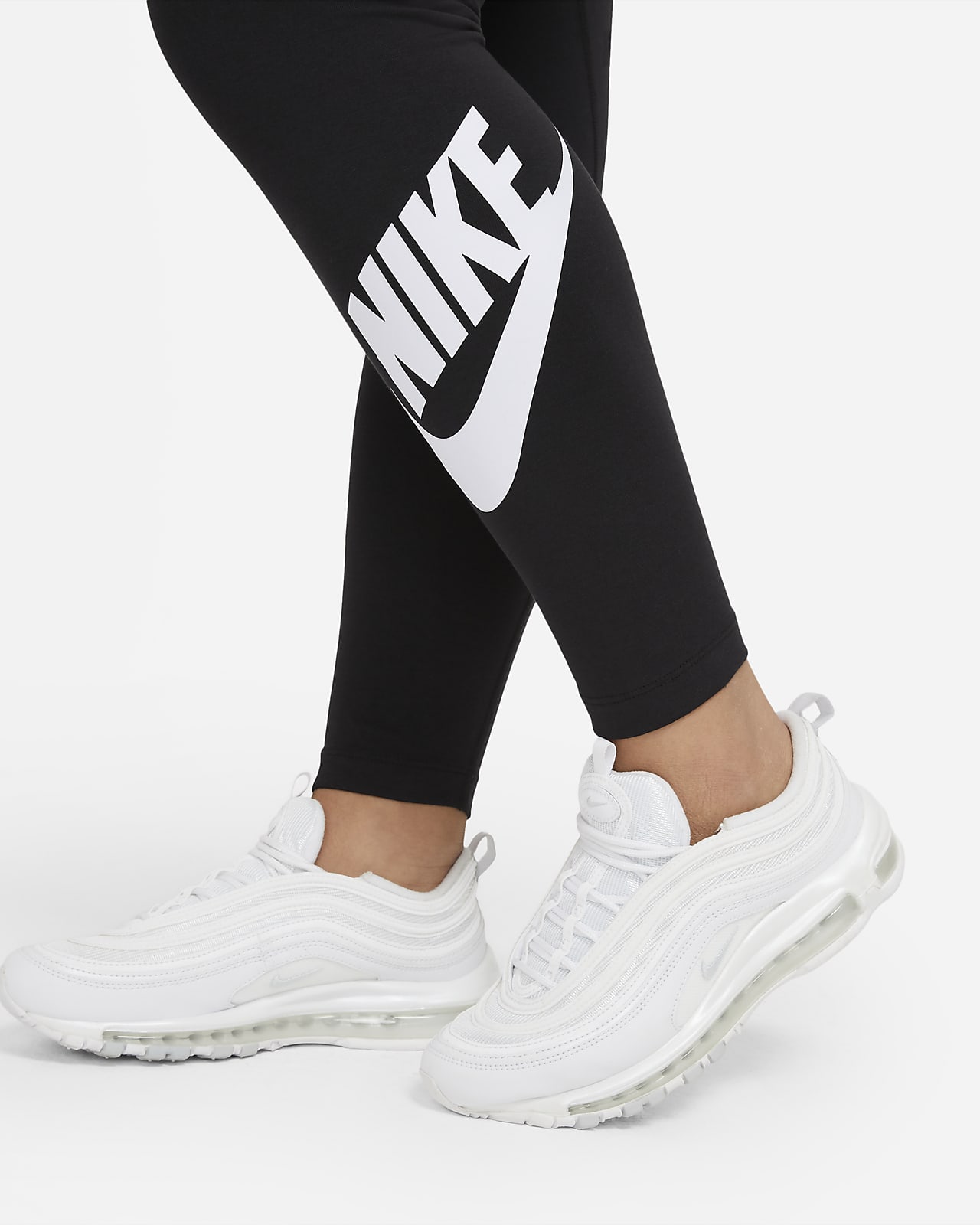 plus size nike sportswear metallic leggings