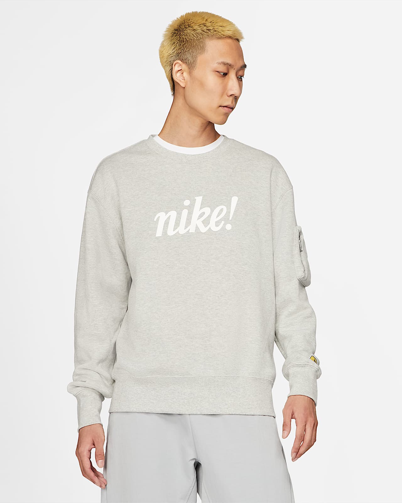 men's french terry crew nike sportswear