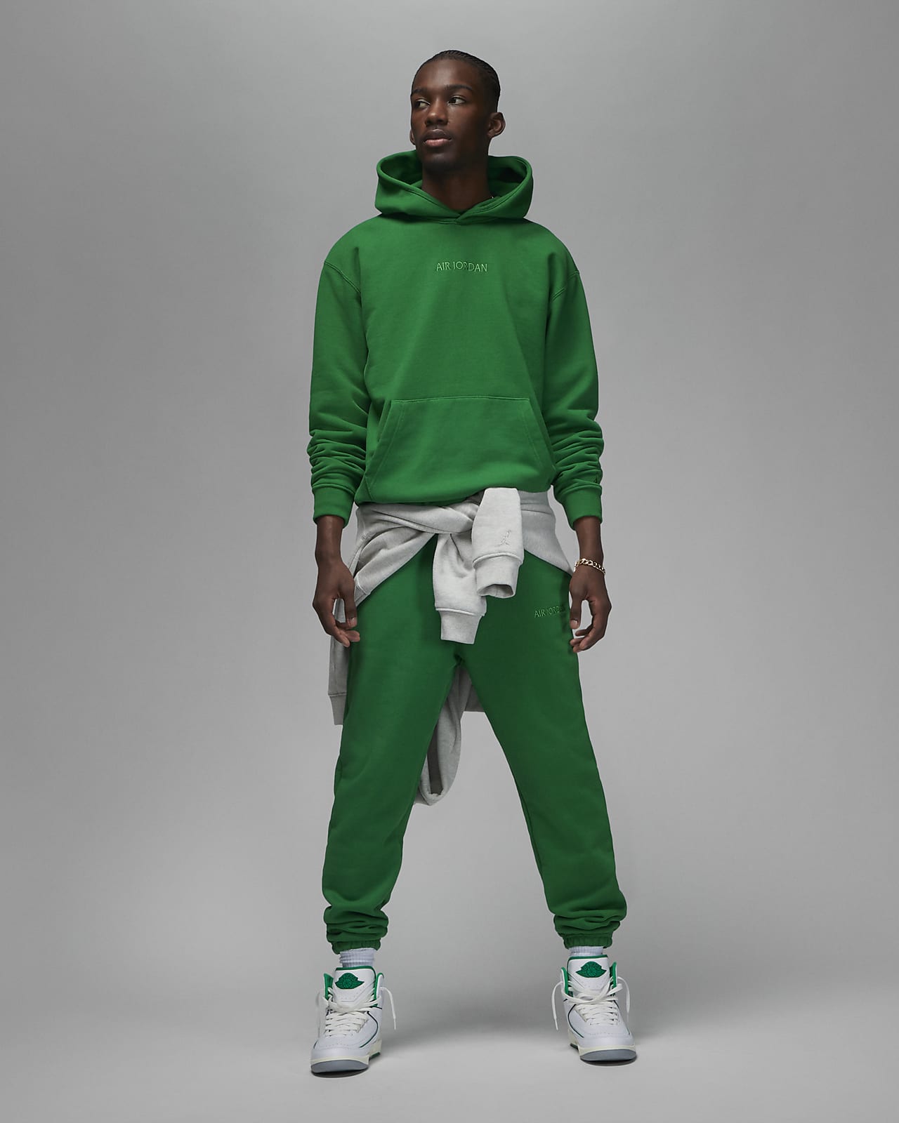 air jordan green hoodie