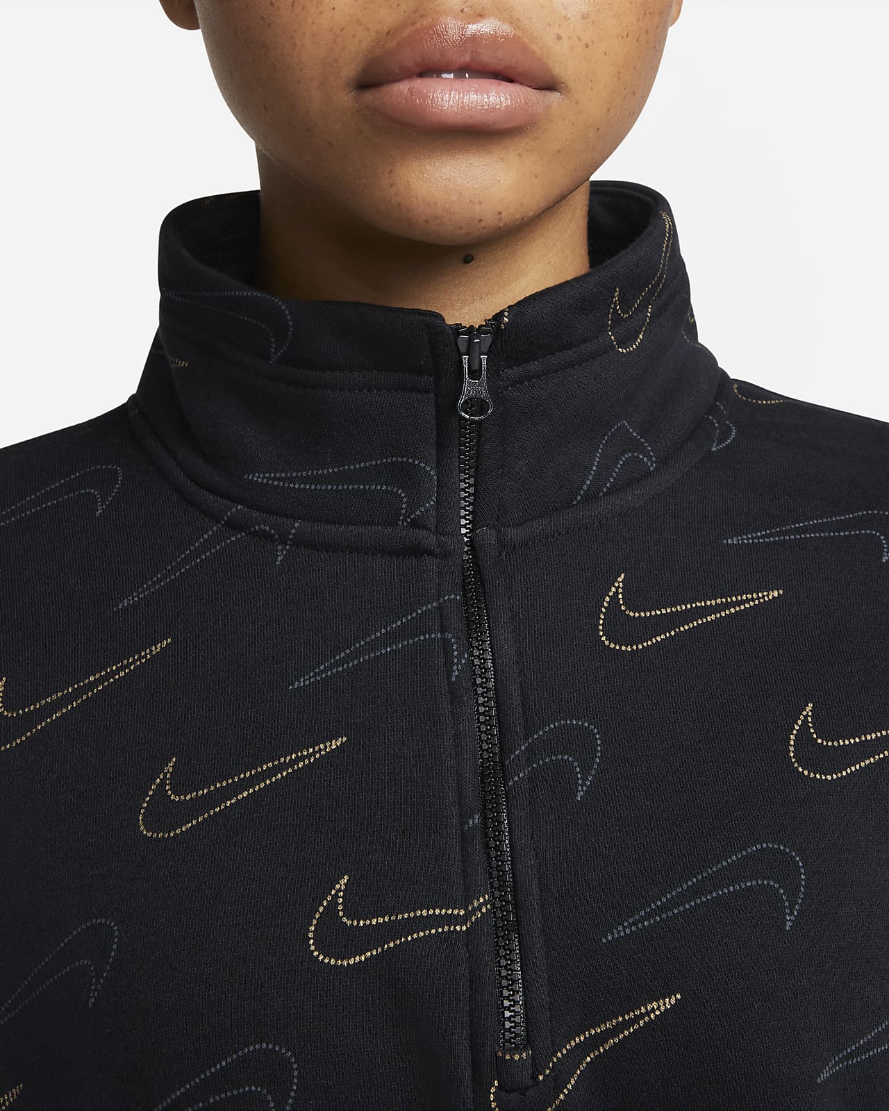 women's nike metallic sweatshirt