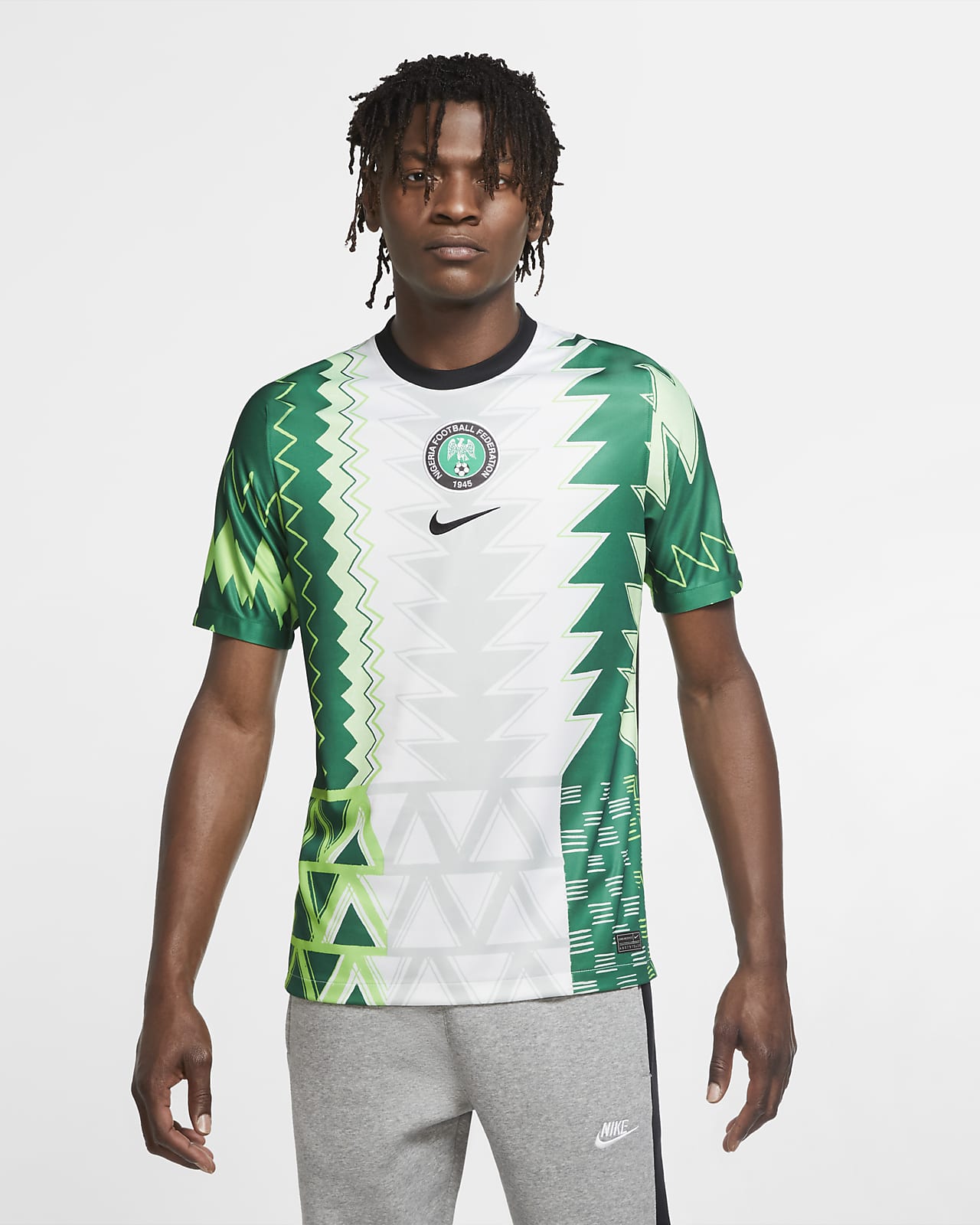Camiseta de fútbol de local para hombre Stadium de Nigeria 2020. Nike CL